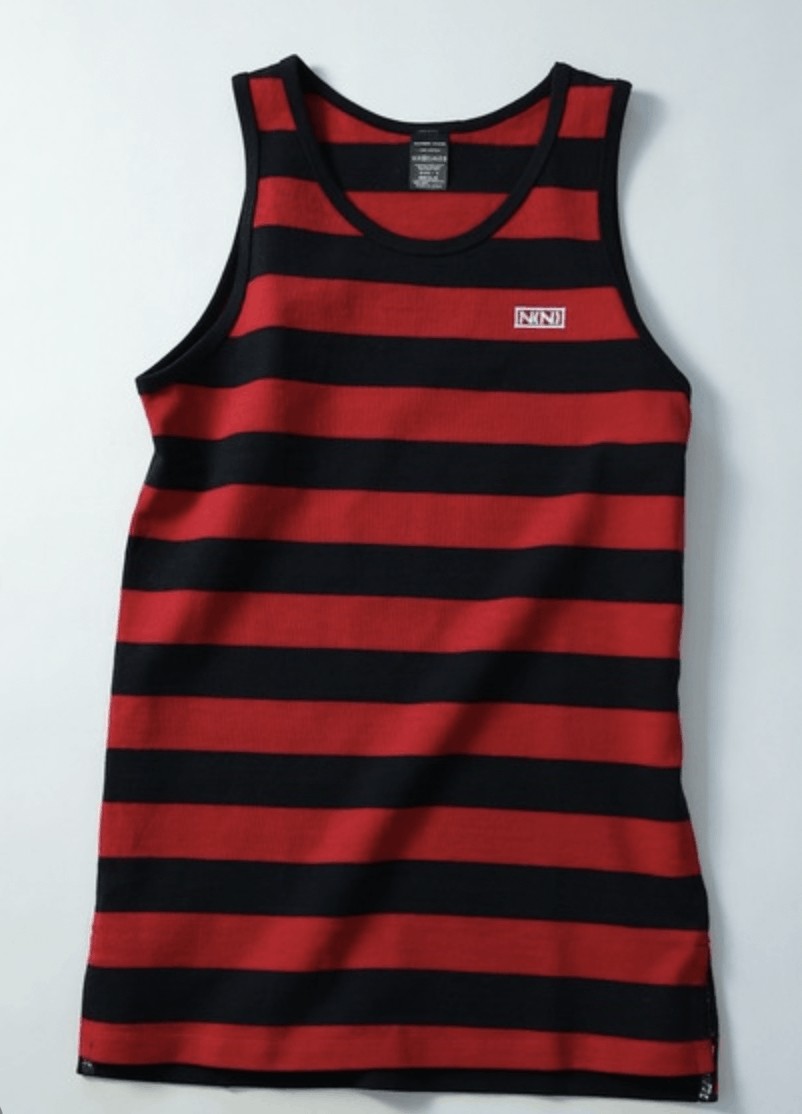 Number (N)ine number nine WIDE STRIPED LONG TANK TOP | Grailed