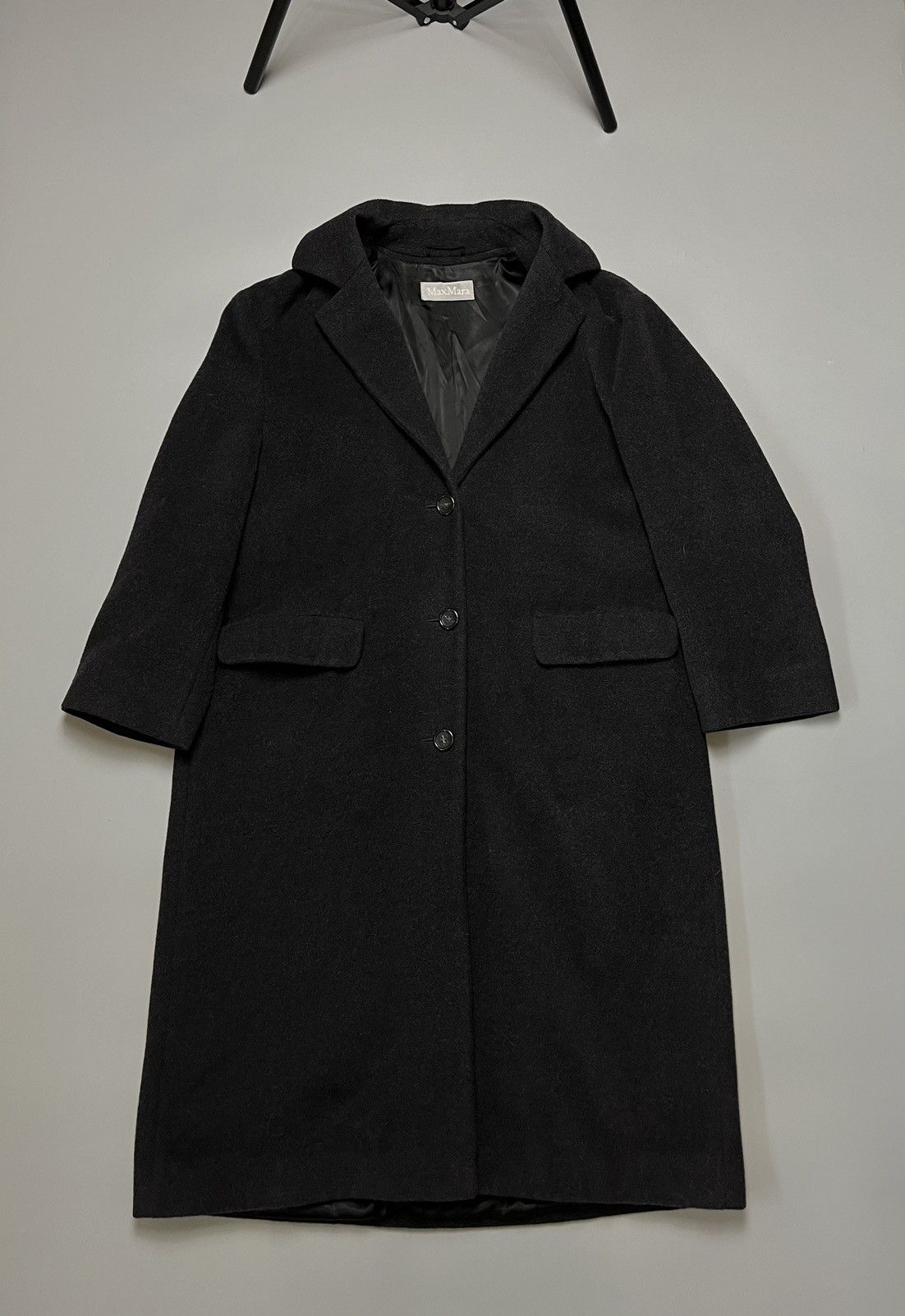 image of Italian Designers Max Mara Wool Coat in Black, Men's (Size Small)