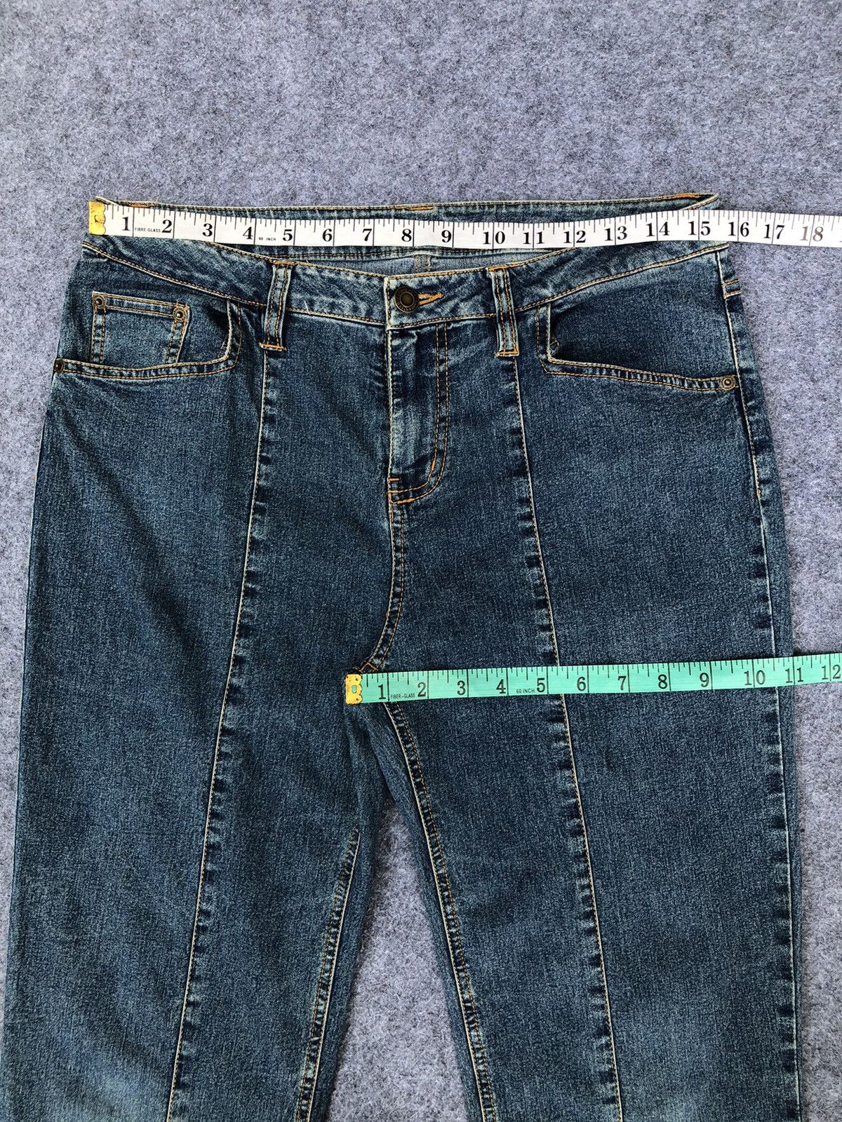 Japanese Brand Rare🔥Japanese Hybrid Bootcut Jeans Size 31" - 6 Thumbnail