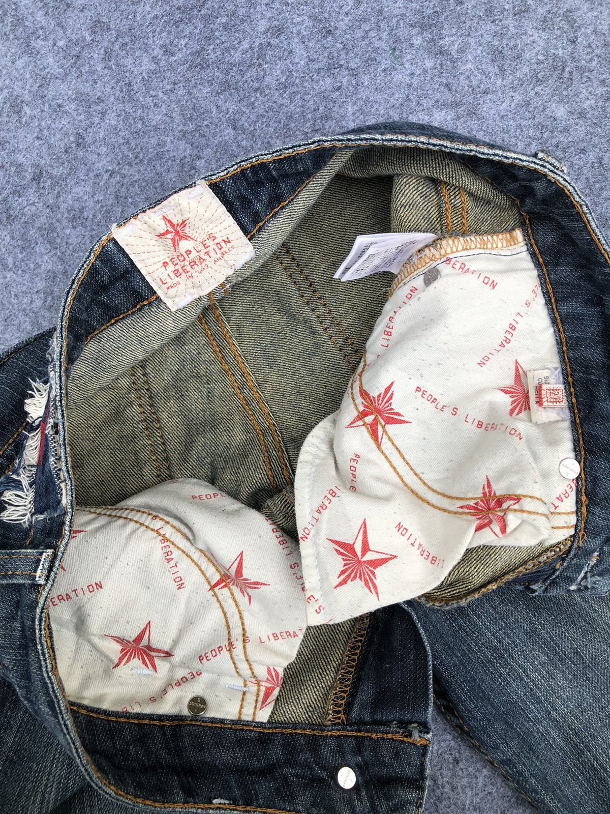 The People Of The Labyrinths Rare🔥Vintage People Liberation Flared Jeans Size 29" - 6 Thumbnail