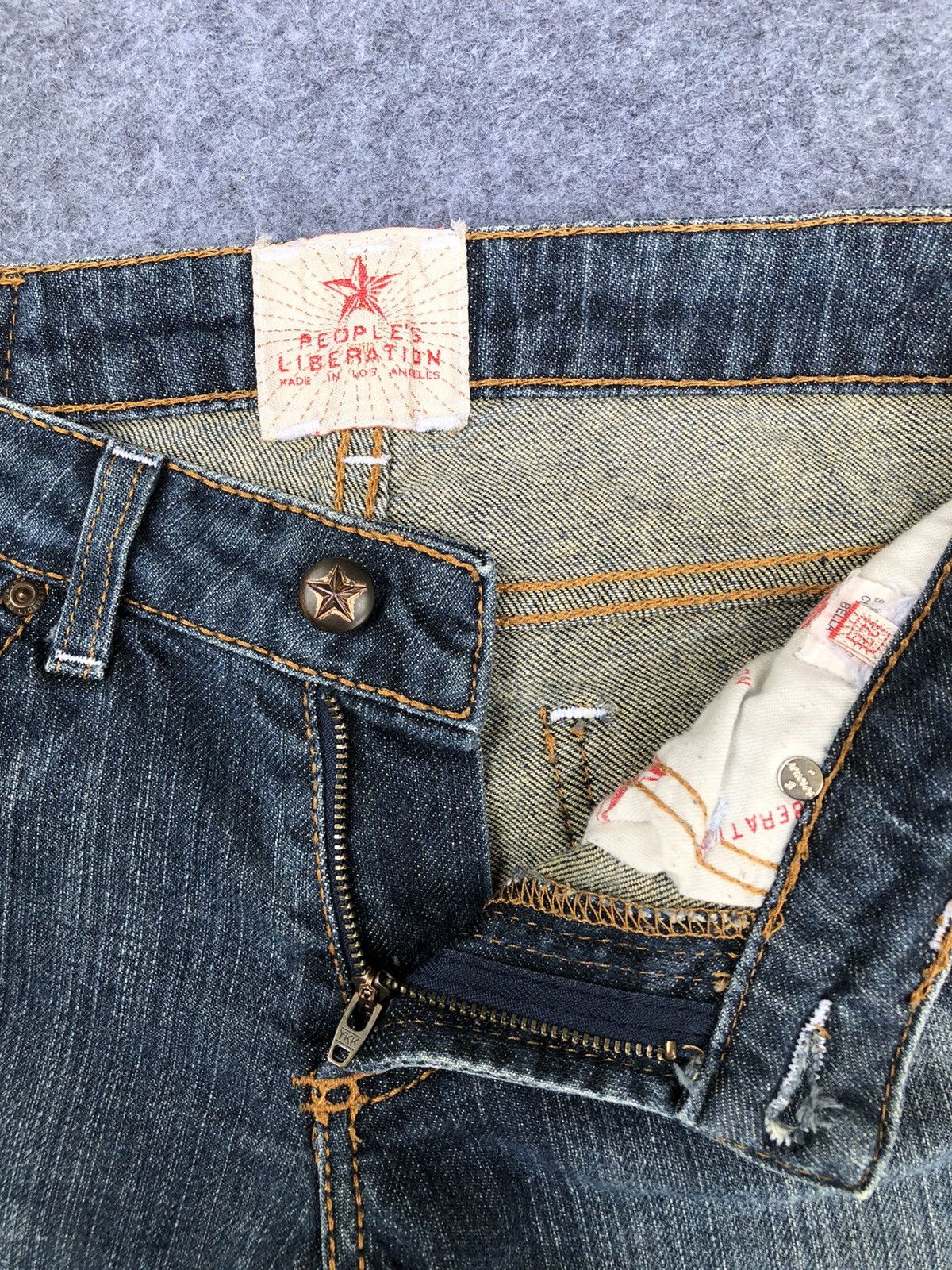 The People Of The Labyrinths Rare🔥Vintage People Liberation Flared Jeans Size 29" - 5 Thumbnail