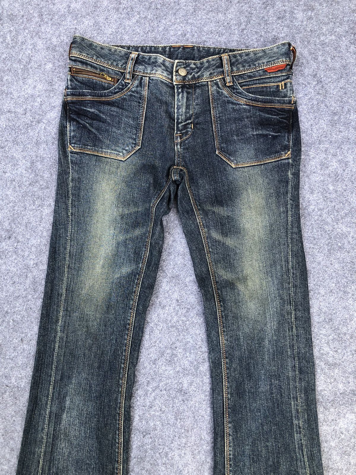 Japanese Brand Rare🔥Georgia Love Flared Bootcut Jeans Size 32" / US 10 / IT 46 - 3 Thumbnail