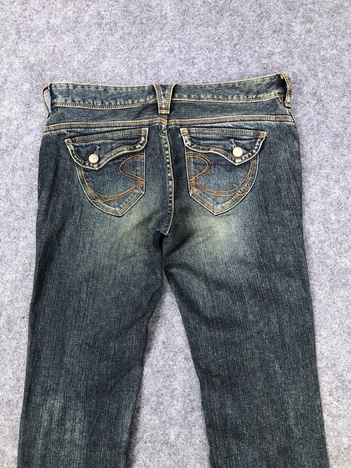 Japanese Brand Rare🔥Georgia Love Flared Bootcut Jeans Size 32" / US 10 / IT 46 - 4 Thumbnail