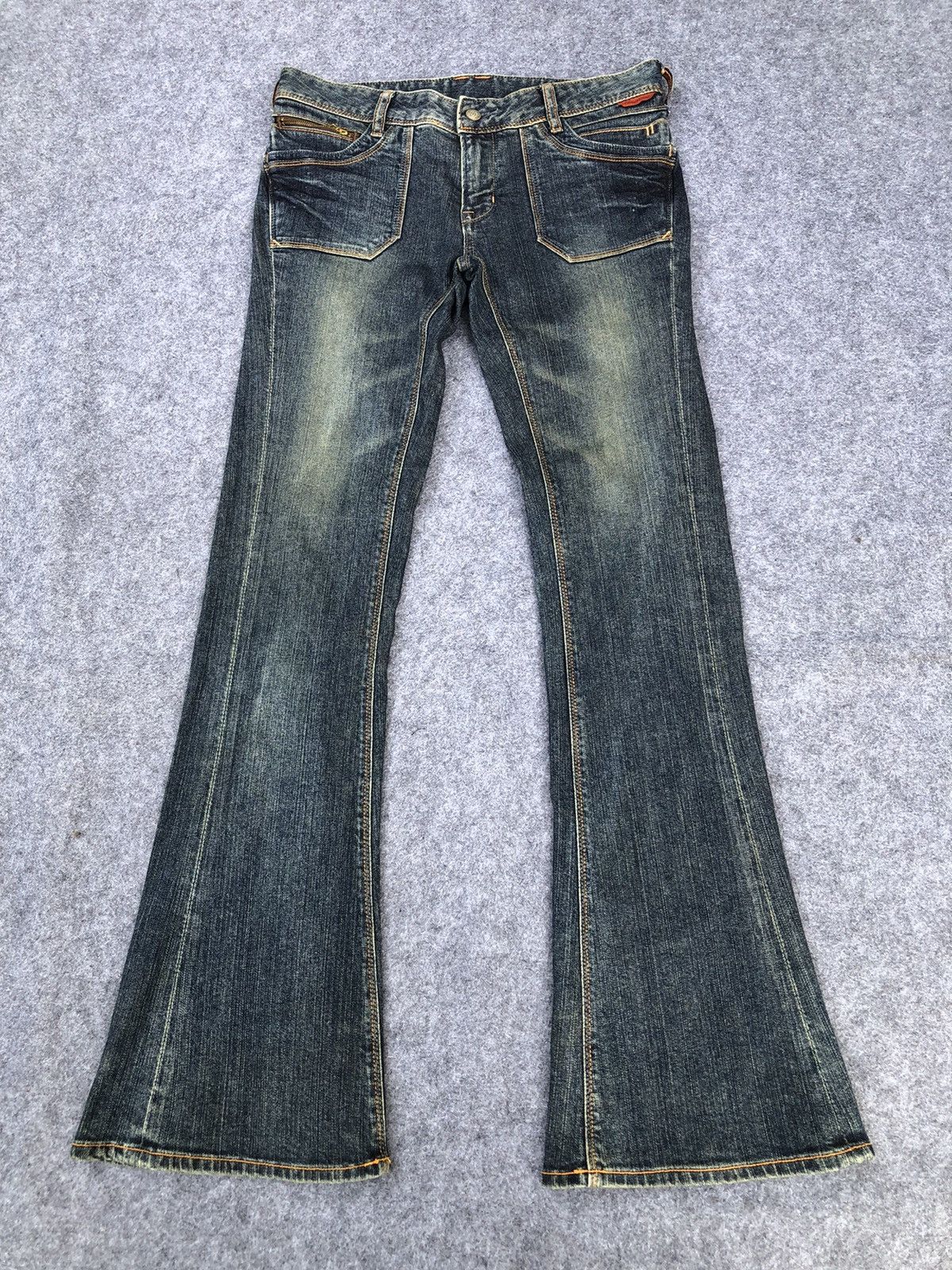 Japanese Brand Rare🔥Georgia Love Flared Bootcut Jeans Size 32" / US 10 / IT 46 - 1 Thumbnail