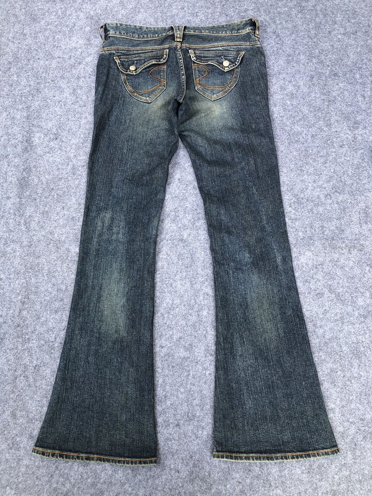Japanese Brand Rare🔥Georgia Love Flared Bootcut Jeans Size 32" / US 10 / IT 46 - 2 Thumbnail