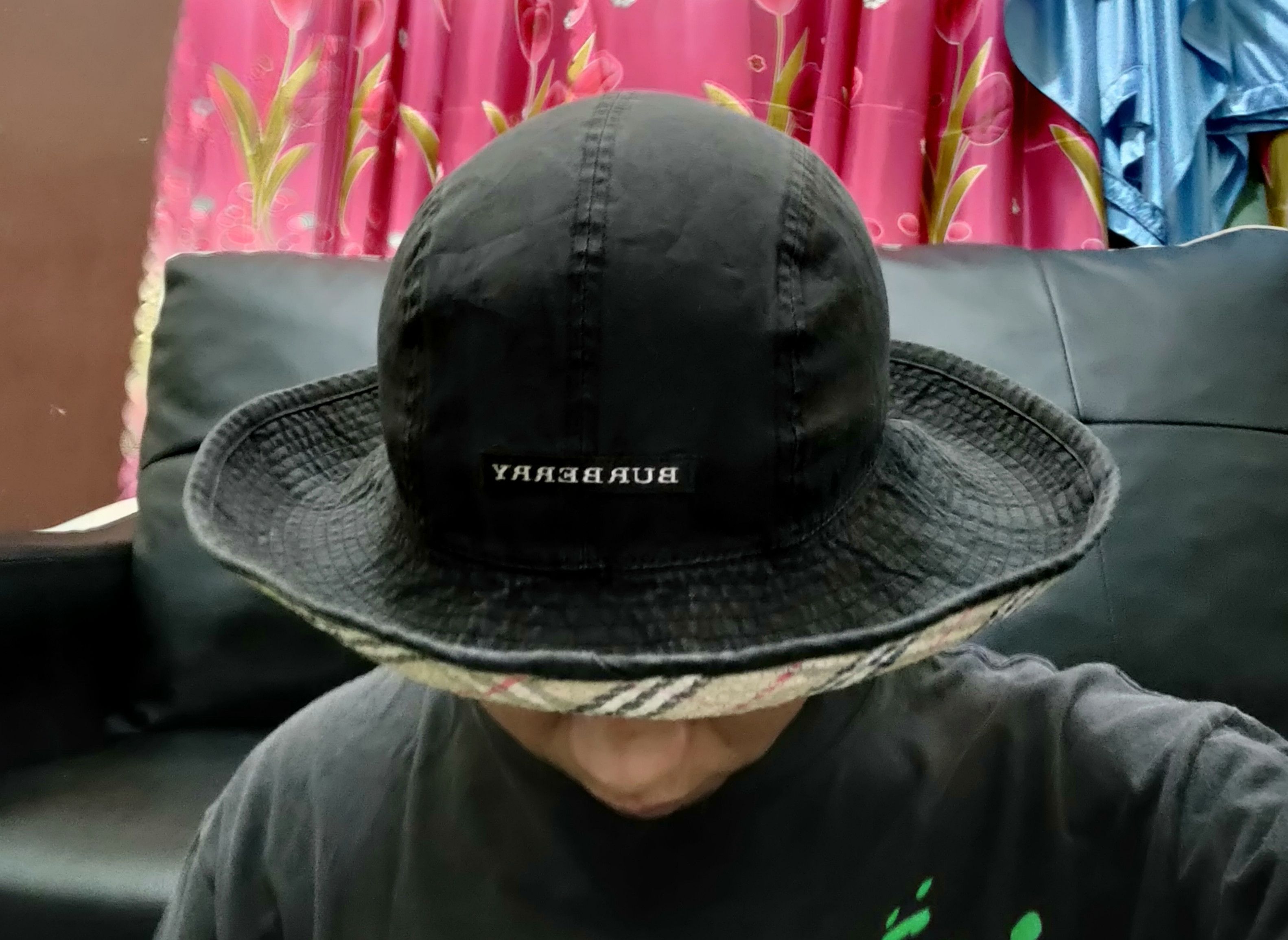 Burberry × Japanese Brand Vintage Japan!!! Burberry Nova Check Brim Bucket Hat Size ONE SIZE - 14 Thumbnail