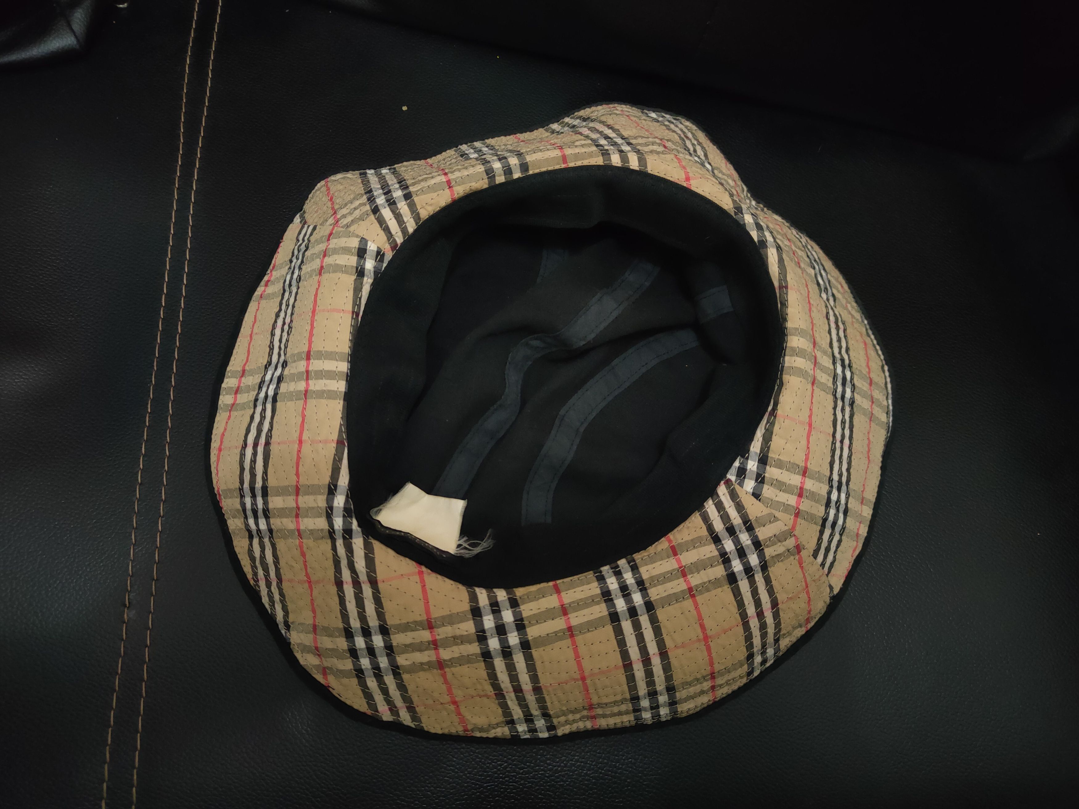 Burberry × Japanese Brand Vintage Japan!!! Burberry Nova Check Brim Bucket Hat Size ONE SIZE - 8 Thumbnail