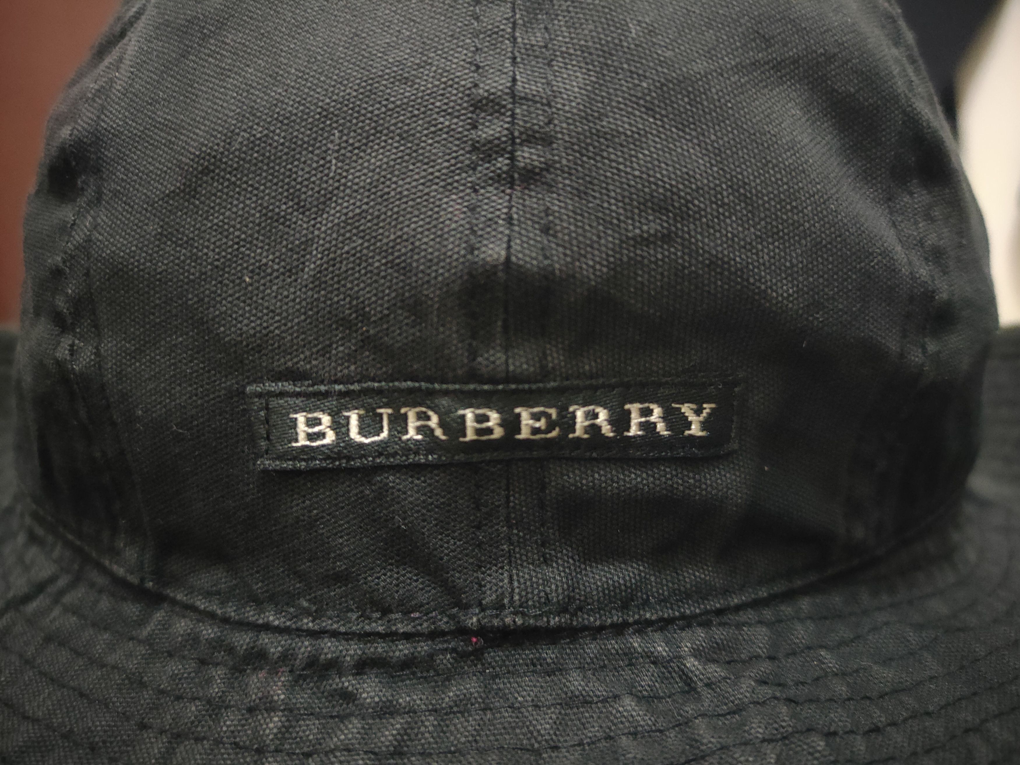 Burberry × Japanese Brand Vintage Japan!!! Burberry Nova Check Brim Bucket Hat Size ONE SIZE - 2 Thumbnail