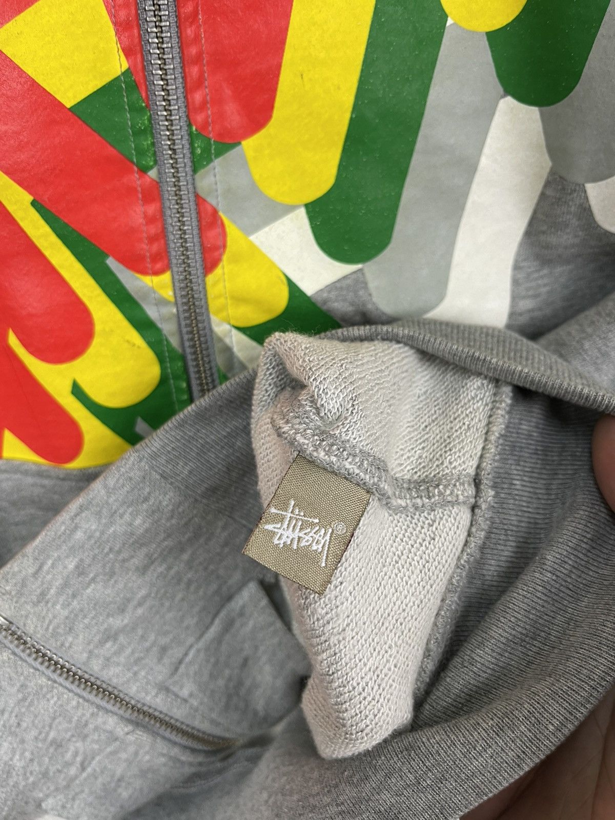 Stussy Stussy Big Logo Full Zipper Hoodie Grey Size US S / EU 44-46 / 1 - 5 Thumbnail