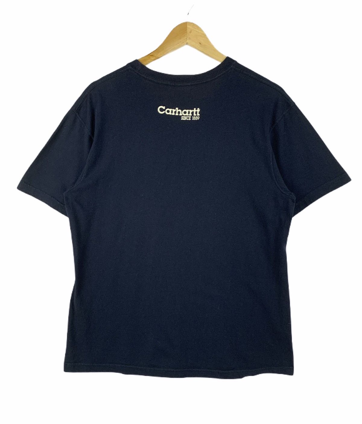 Carhartt × Vintage Carhartt T-shirt Big Logo Navy Large Size US L / EU 52-54 / 3 - 2 Thumbnail