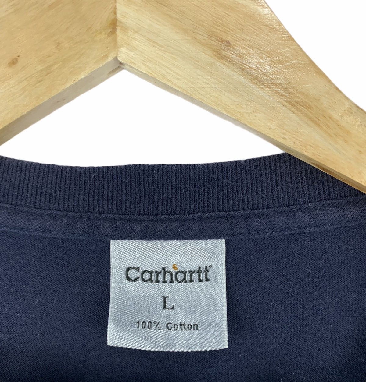 Carhartt × Vintage Carhartt T-shirt Big Logo Navy Large Size US L / EU 52-54 / 3 - 4 Thumbnail