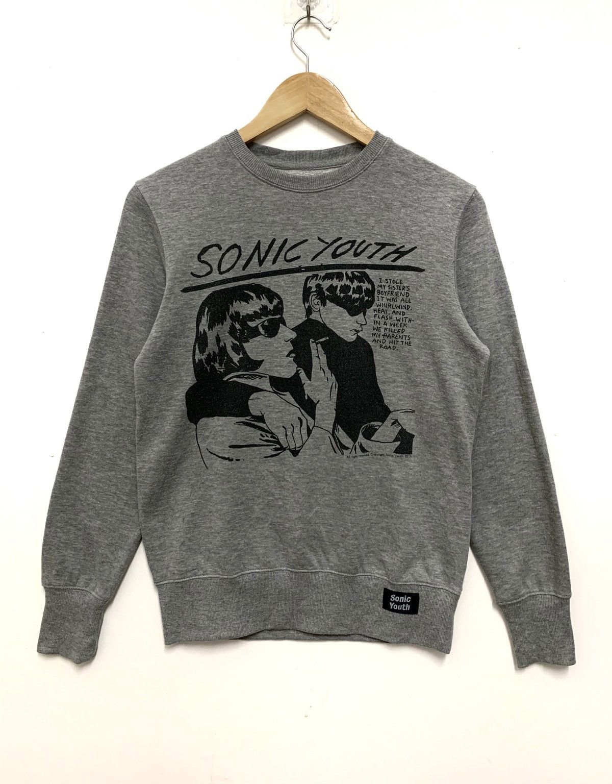 Band Tees Sonic Youth Tour 2014 Sweatshirt Big Logo Grey Small Size US S / EU 44-46 / 1 - 1 Thumbnail