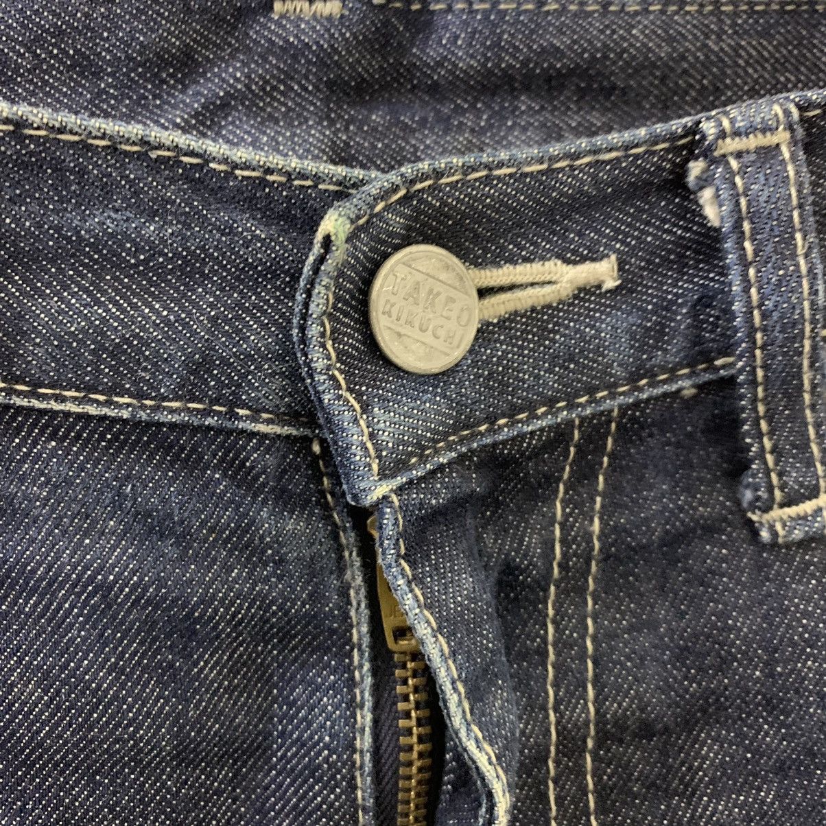 Japanese Brand × Takeo Kikuchi DISTRESS TAKEO KIKUCHI SELVEDGE JEANS Size US 31 - 5 Thumbnail