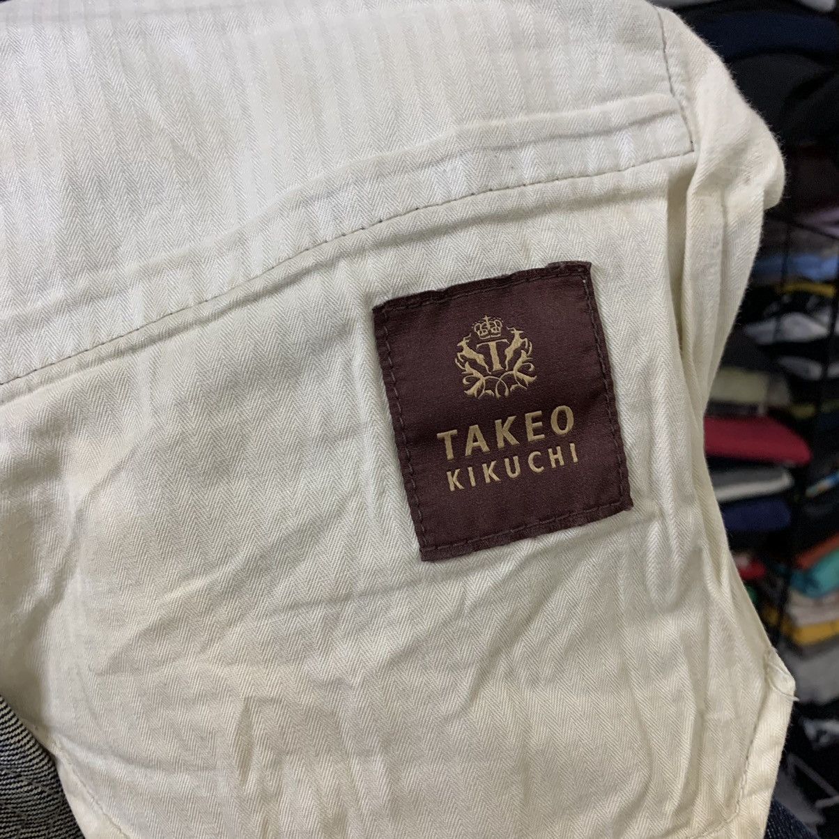 Japanese Brand × Takeo Kikuchi DISTRESS TAKEO KIKUCHI SELVEDGE JEANS Size US 31 - 11 Thumbnail