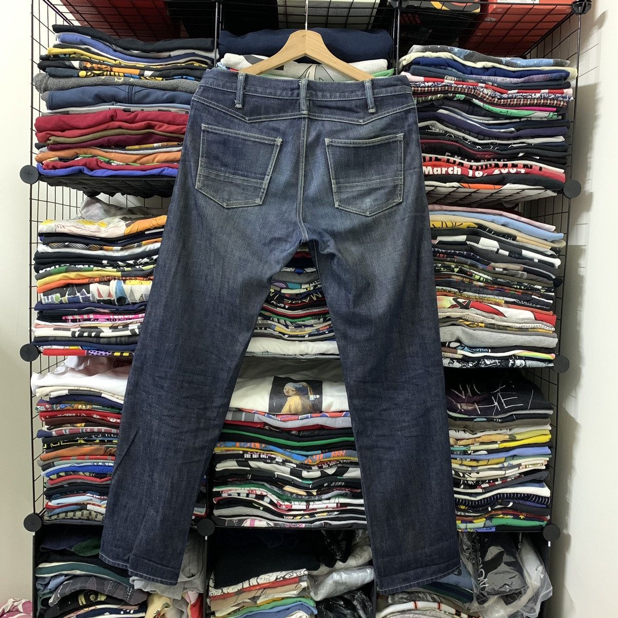 Japanese Brand × Takeo Kikuchi DISTRESS TAKEO KIKUCHI SELVEDGE JEANS Size US 31 - 2 Thumbnail