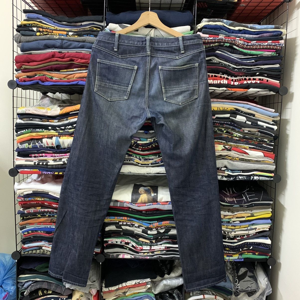 Japanese Brand × Takeo Kikuchi DISTRESS TAKEO KIKUCHI SELVEDGE JEANS Size US 31 - 8 Thumbnail