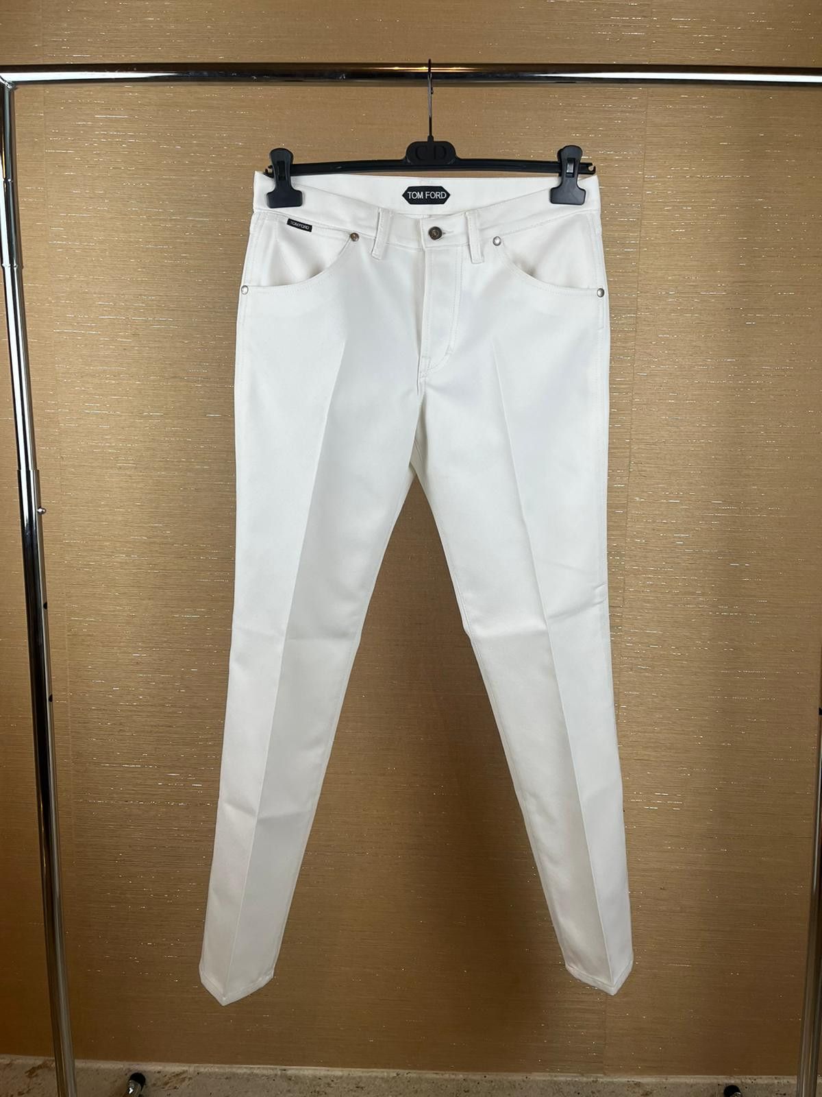 image of Tom Ford New Farrah Pants In Ivory, Men's (Size 32)