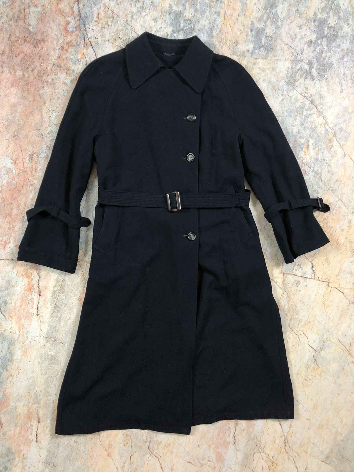Jil Sander Burberrys blue vintage nova check plated coat trench Size S / US 4 / IT 40 - 3 Thumbnail