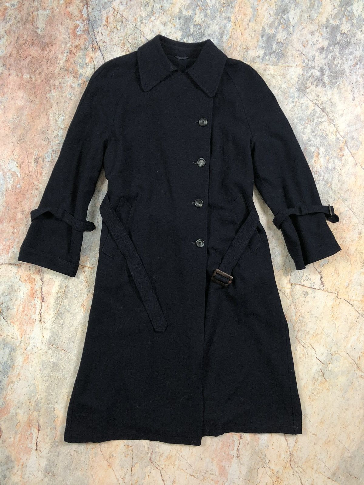 Jil Sander Burberrys blue vintage nova check plated coat trench Size S / US 4 / IT 40 - 1 Thumbnail