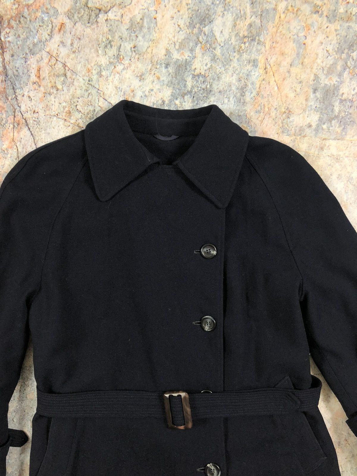 Jil Sander Burberrys blue vintage nova check plated coat trench Size S / US 4 / IT 40 - 4 Thumbnail