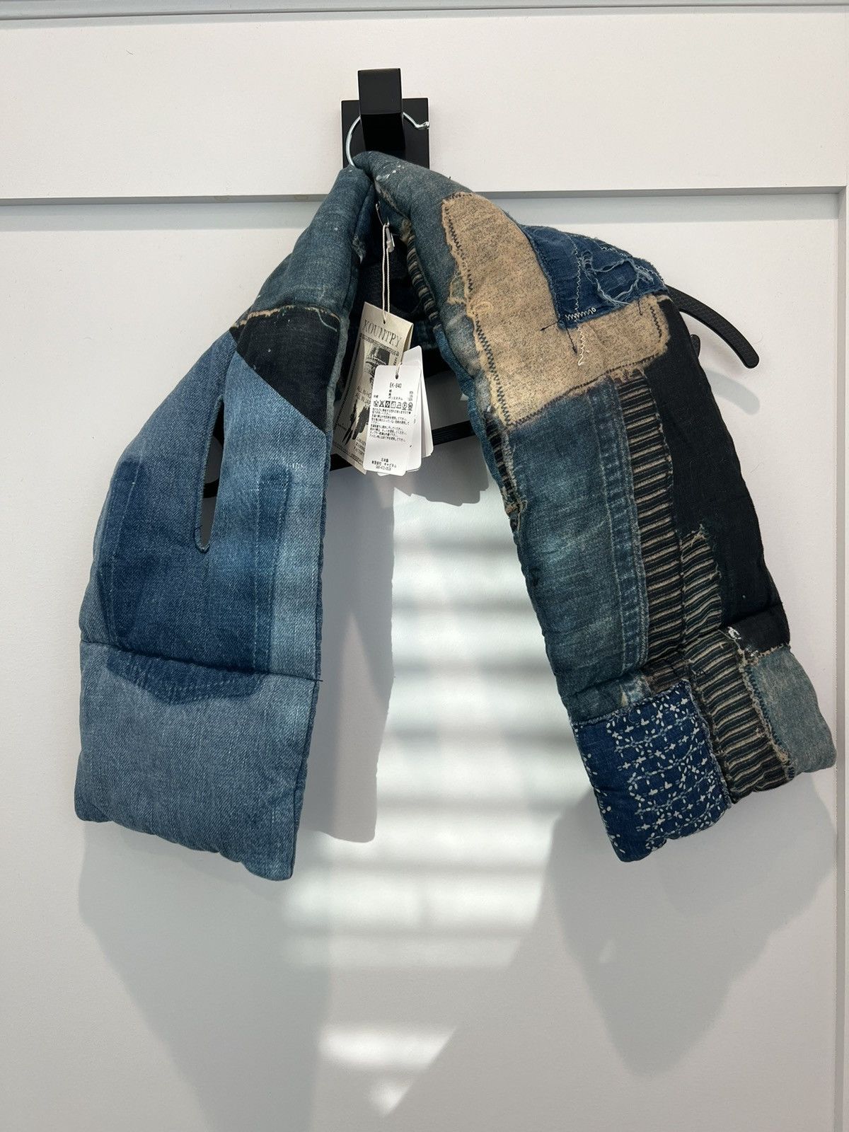 Kapital Indigo Patchwork Boro KESA scarf
