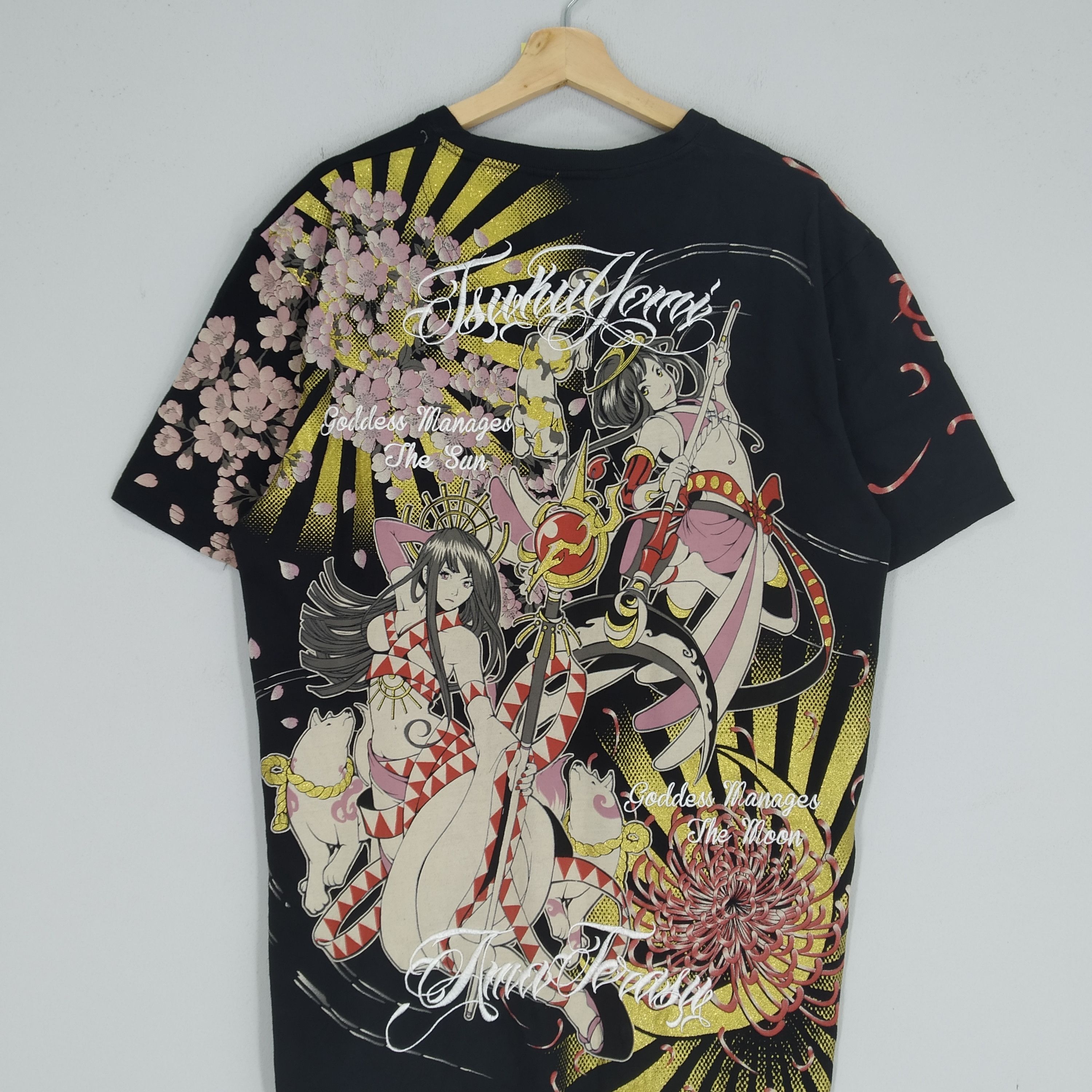 Japanese Brand Vintage Japanese Tradition Motif Embroidery Tsukoyomi Girl Size US L / EU 52-54 / 3 - 4 Thumbnail