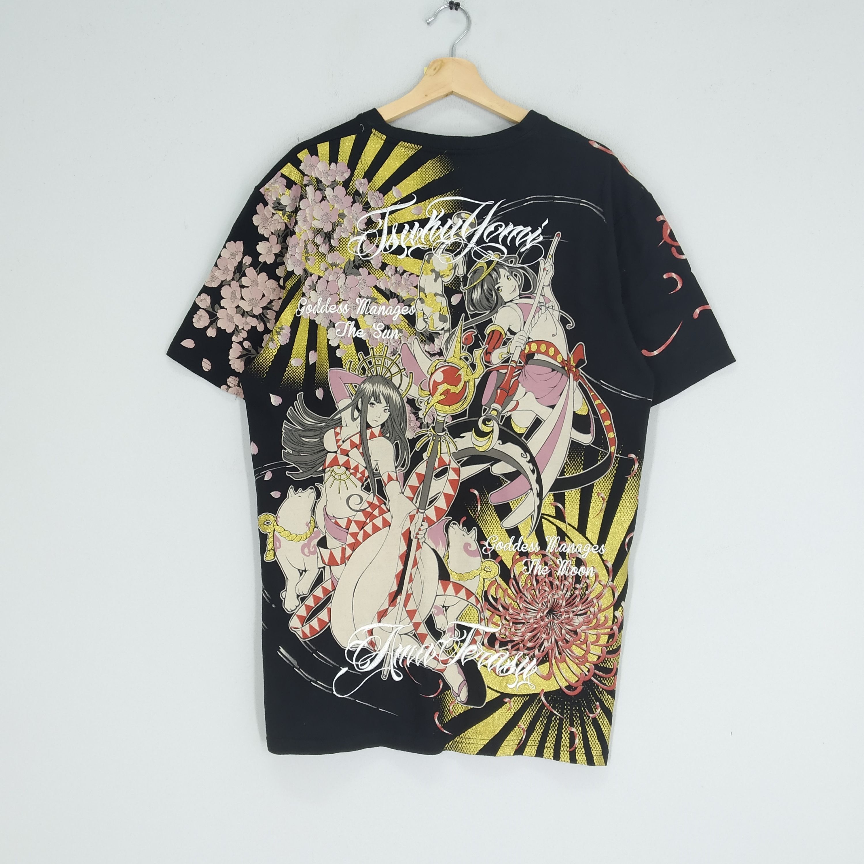 Japanese Brand Vintage Japanese Tradition Motif Embroidery Tsukoyomi Girl Size US L / EU 52-54 / 3 - 1 Thumbnail