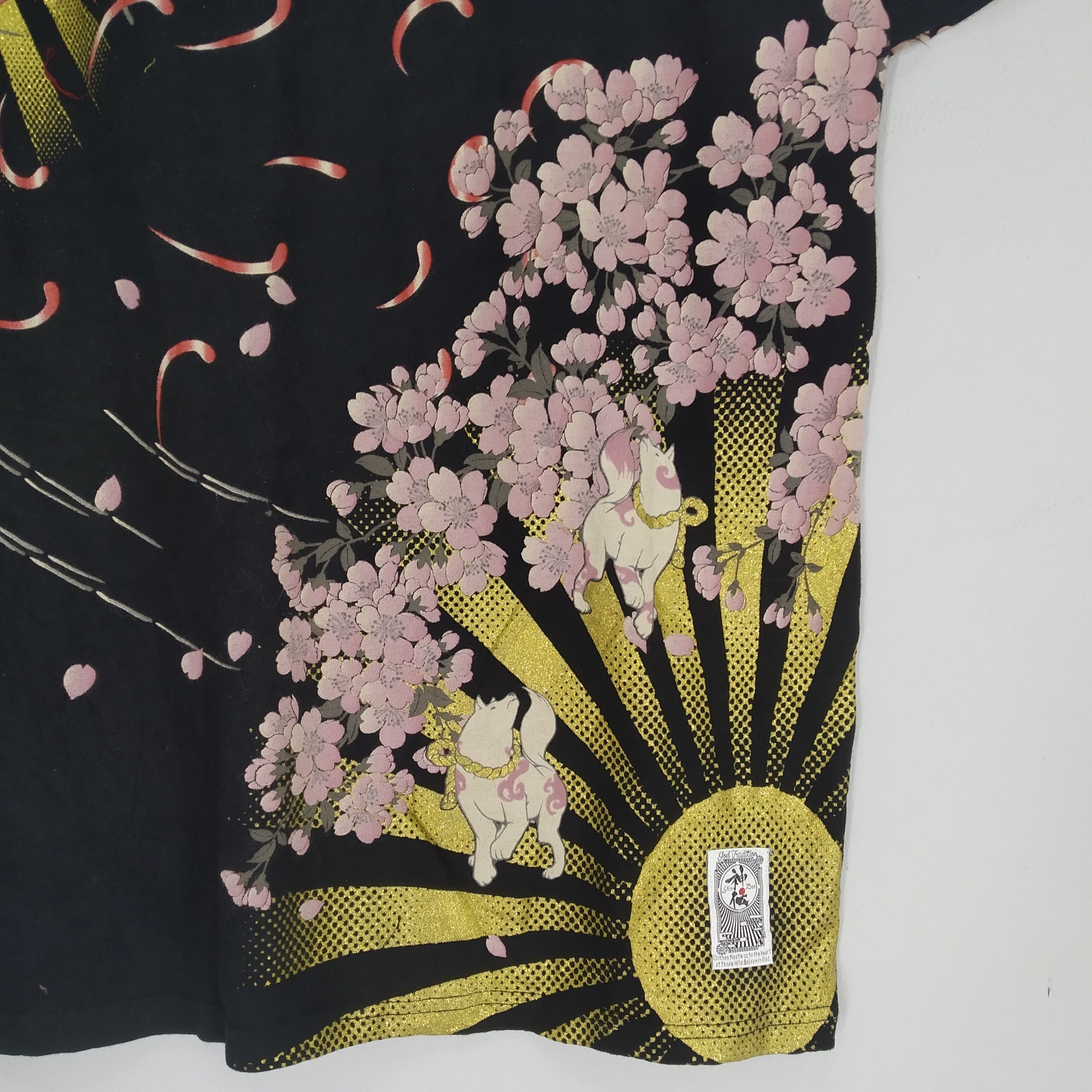 Japanese Brand Vintage Japanese Tradition Motif Embroidery Tsukoyomi Girl Size US L / EU 52-54 / 3 - 5 Thumbnail