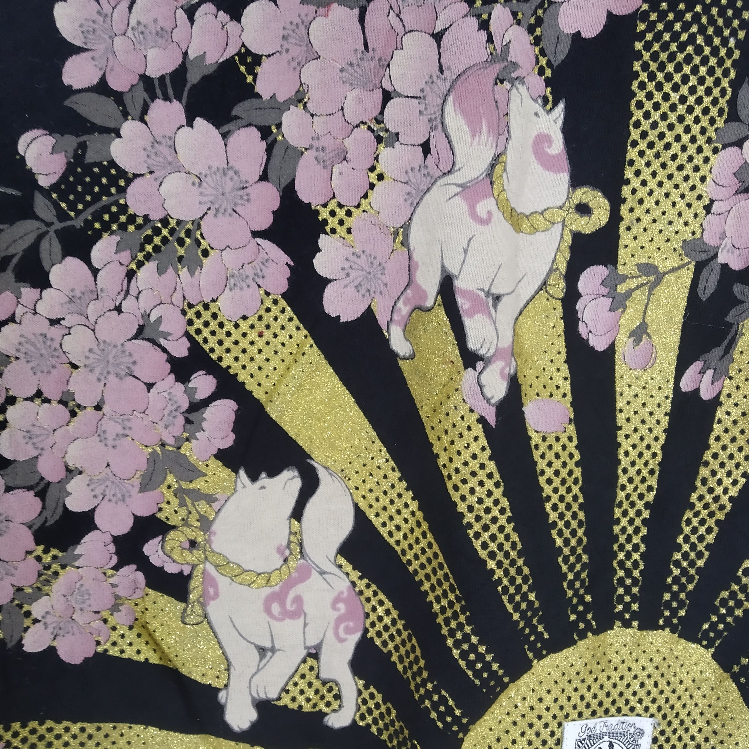 Japanese Brand Vintage Japanese Tradition Motif Embroidery Tsukoyomi Girl Size US L / EU 52-54 / 3 - 7 Thumbnail
