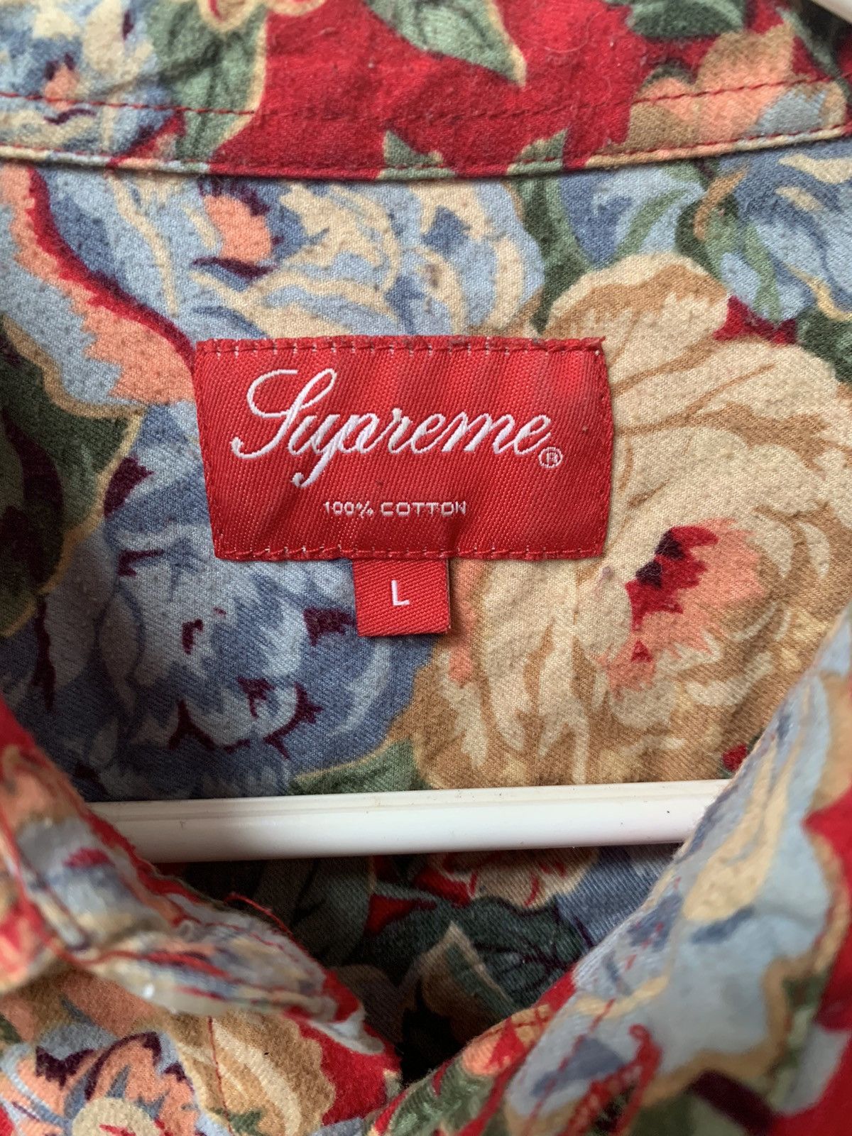 Supreme Supreme Floral long sleeve button up cotton patterned shirt Size US L / EU 52-54 / 3 - 2 Thumbnail