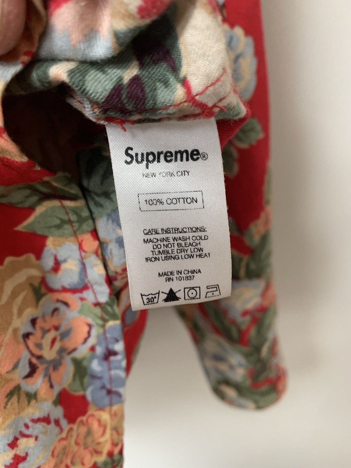 Supreme Supreme Floral long sleeve button up cotton patterned shirt Size US L / EU 52-54 / 3 - 5 Thumbnail
