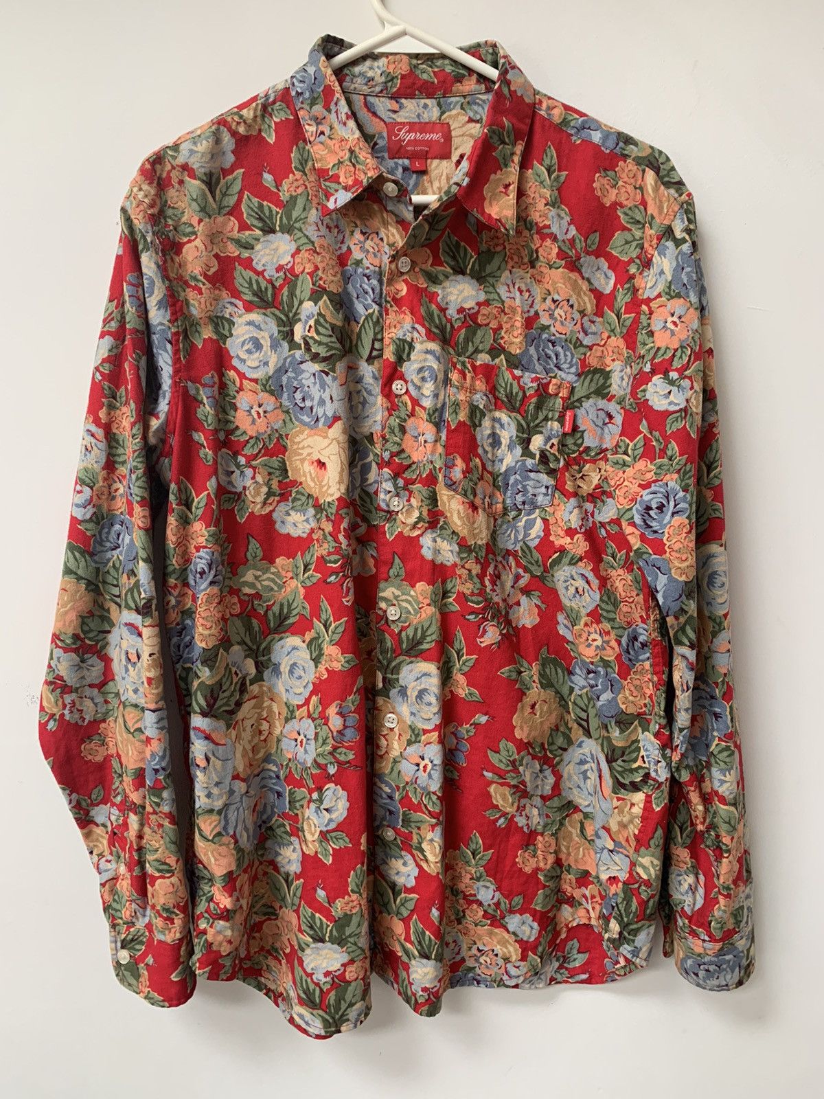 Supreme Supreme Floral long sleeve button up cotton patterned shirt Size US L / EU 52-54 / 3 - 1 Thumbnail