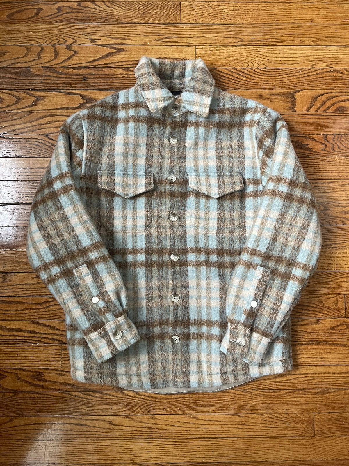 image of Kith Sheridan Shirt Jacket 2.0 in Tan Mix, Men's (Size Small)