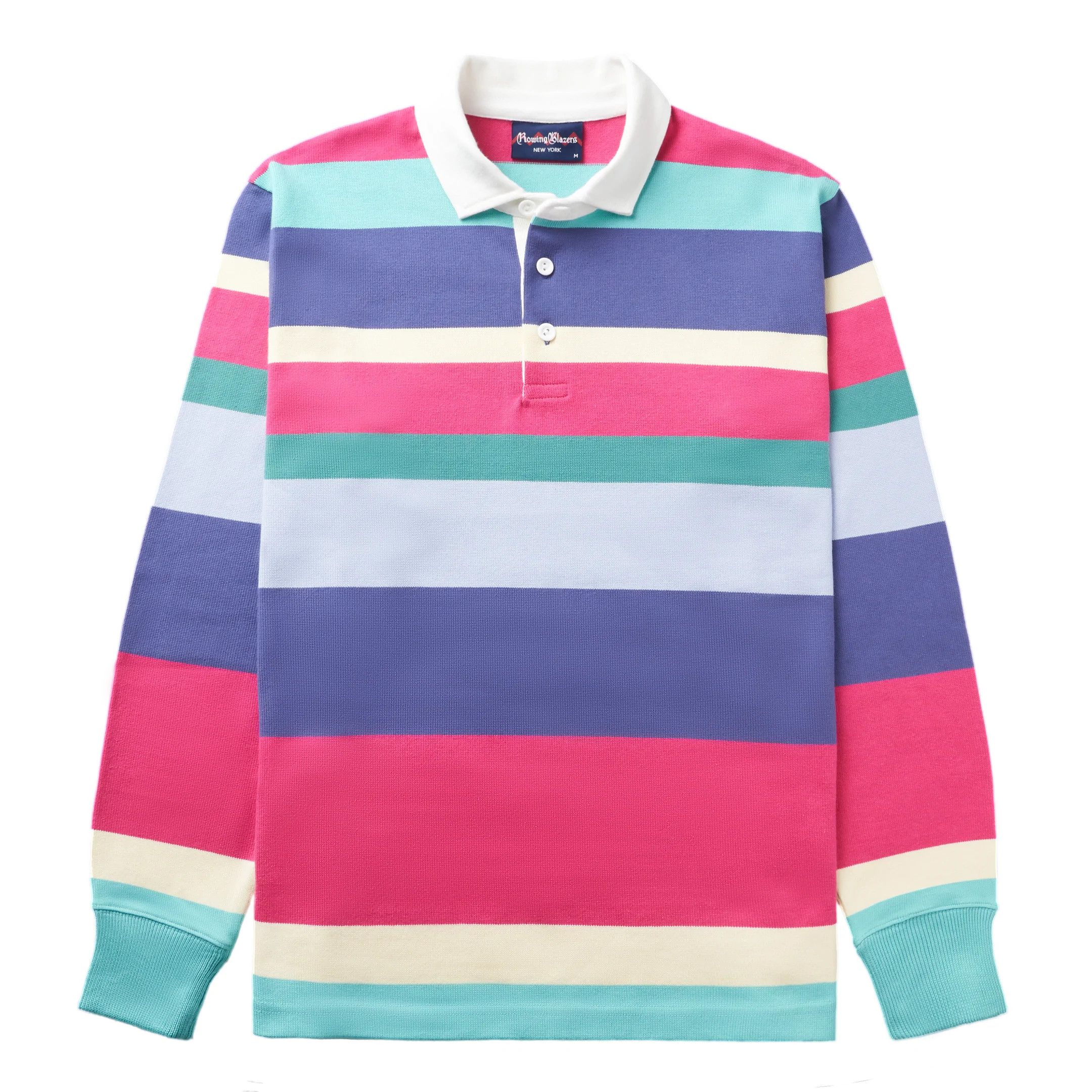 Rowing Blazers Rowing Blazers Horizontal Stripe Rugby Shirt - sz M ...