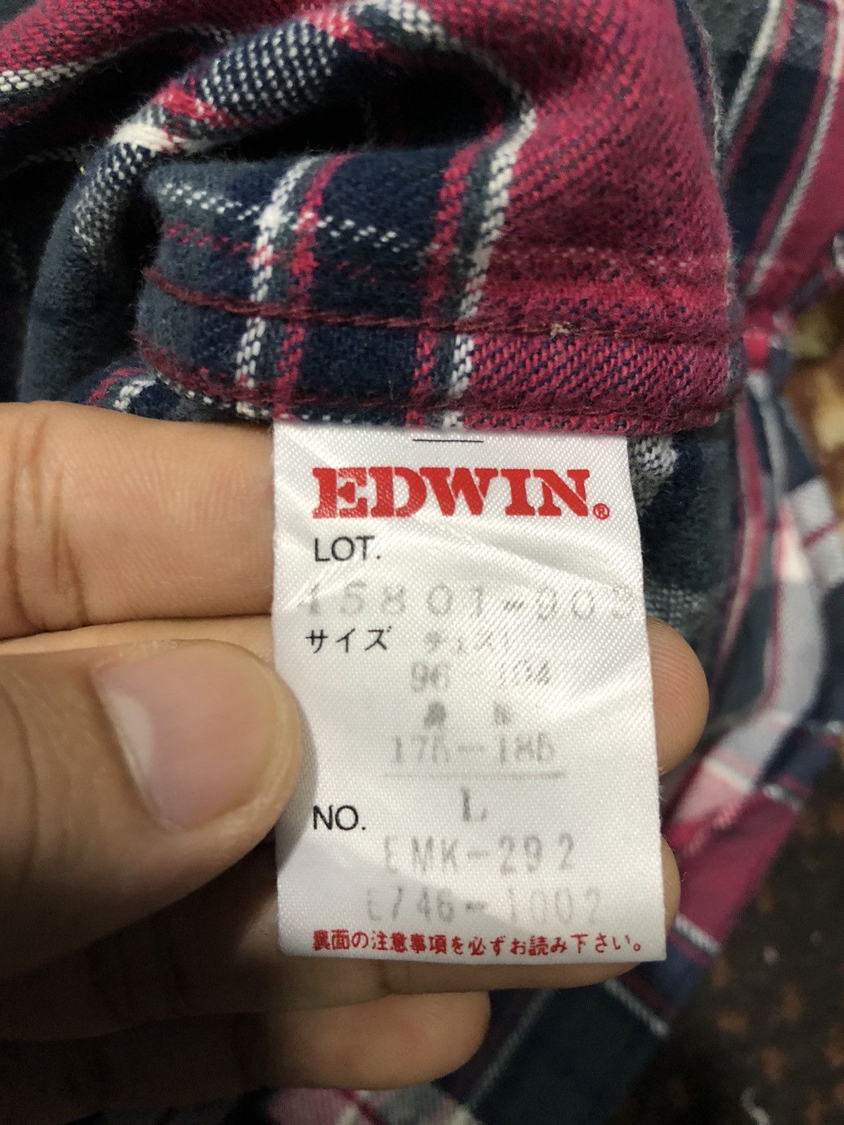 Edwin × Flannel × Japanese Brand Vintage EDWIN Flannel checkered double pocket button up Size US M / EU 48-50 / 2 - 6 Thumbnail
