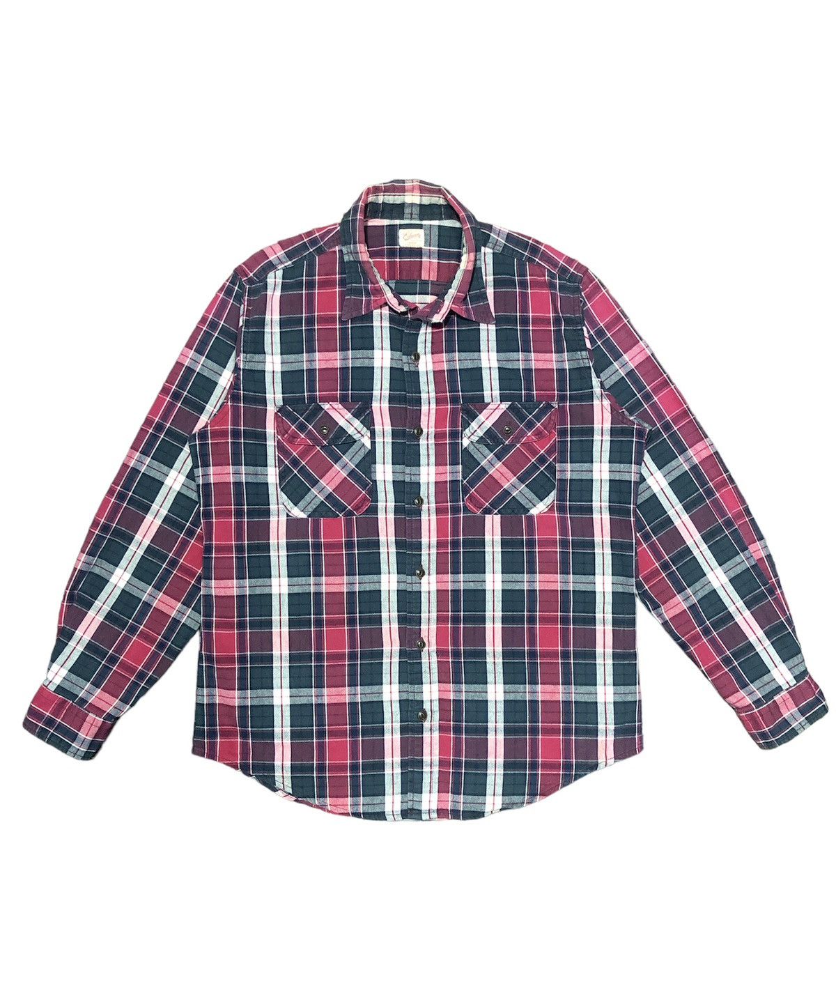 Edwin × Flannel × Japanese Brand Vintage EDWIN Flannel checkered double pocket button up Size US M / EU 48-50 / 2 - 2 Thumbnail