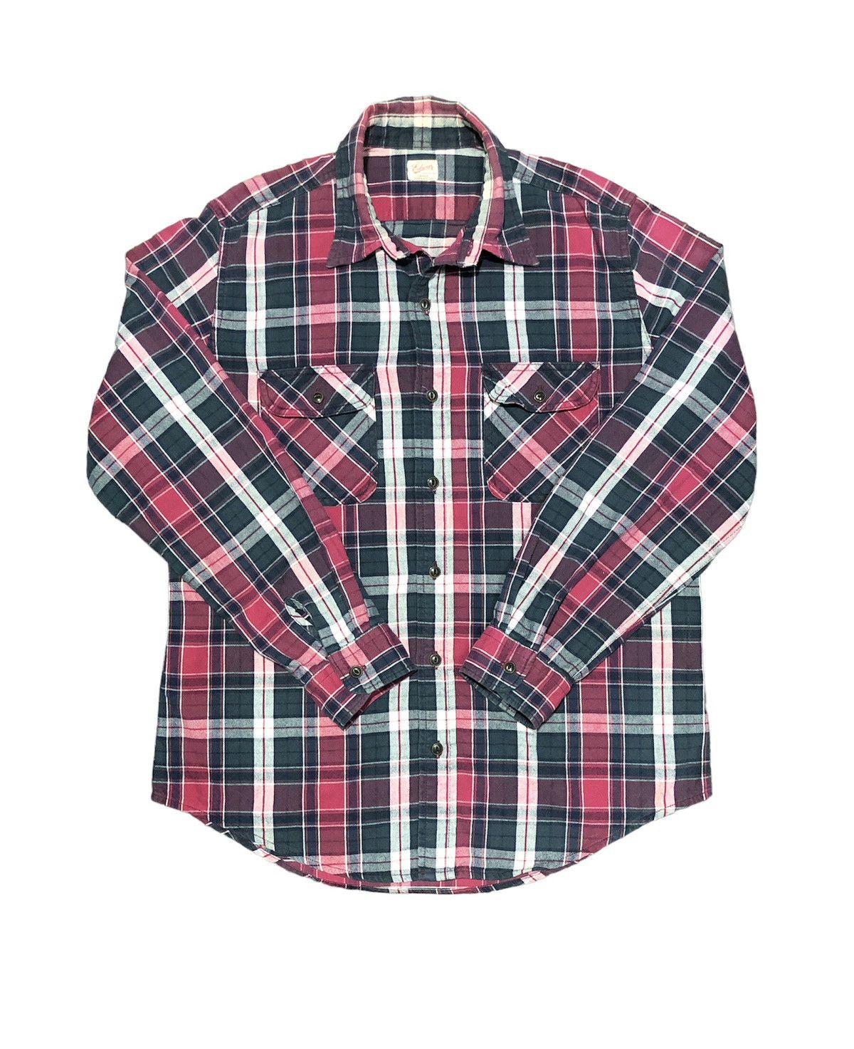 Edwin × Flannel × Japanese Brand Vintage EDWIN Flannel checkered double pocket button up Size US M / EU 48-50 / 2 - 1 Thumbnail