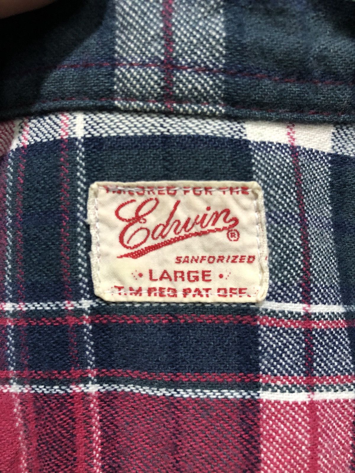Edwin × Flannel × Japanese Brand Vintage EDWIN Flannel checkered double pocket button up Size US M / EU 48-50 / 2 - 5 Thumbnail