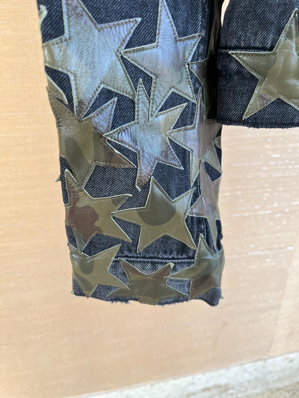 Amiri Chemist Denim Jacket in Black With Camo Patches Size US L / EU 52-54 / 3 - 3 Thumbnail