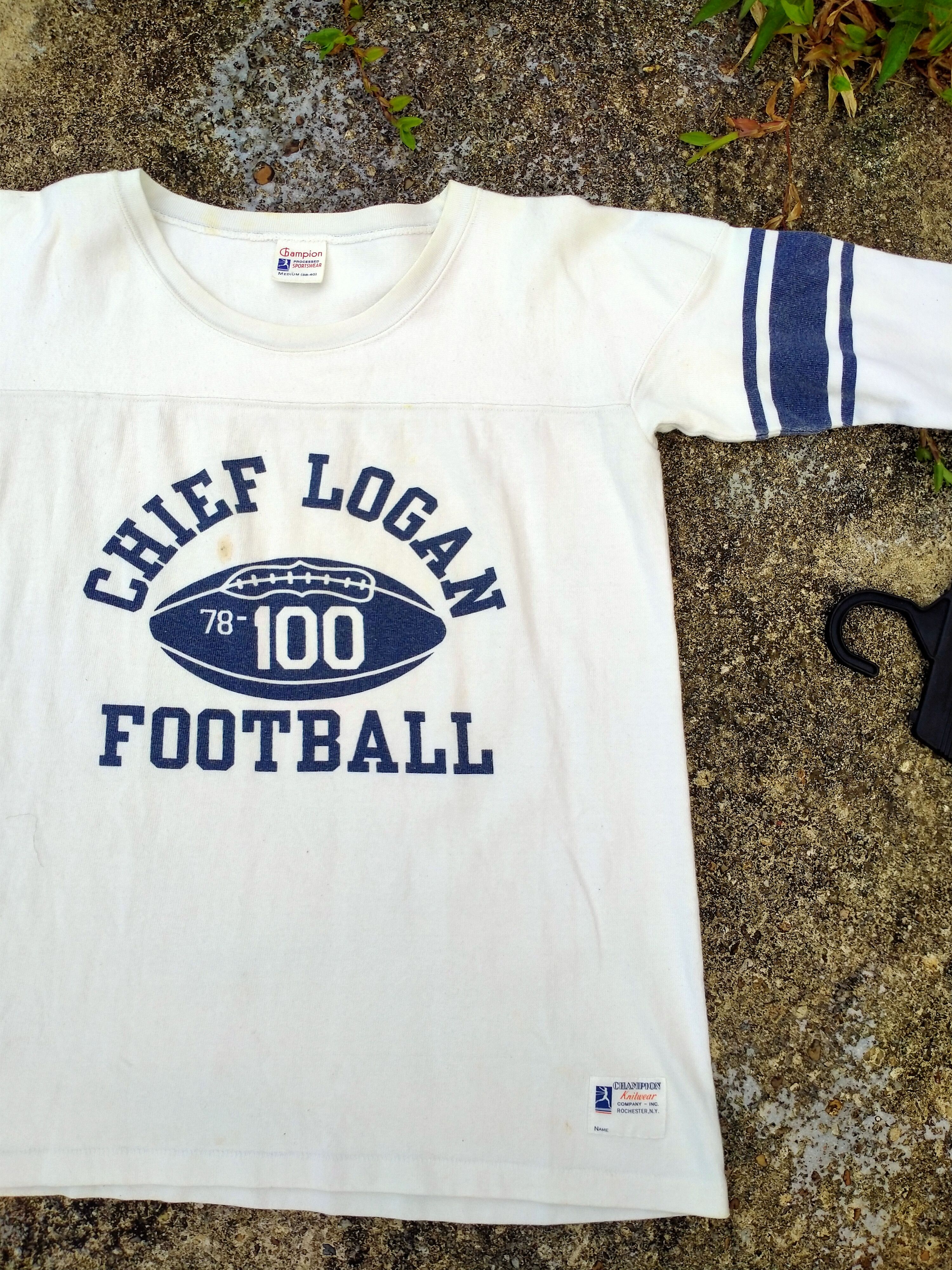 Champion × Vintage CHIEF LOGAN FOOTBALL BIG LOGO BY CHAMPION SHIRT Size US M / EU 48-50 / 2 - 3 Thumbnail