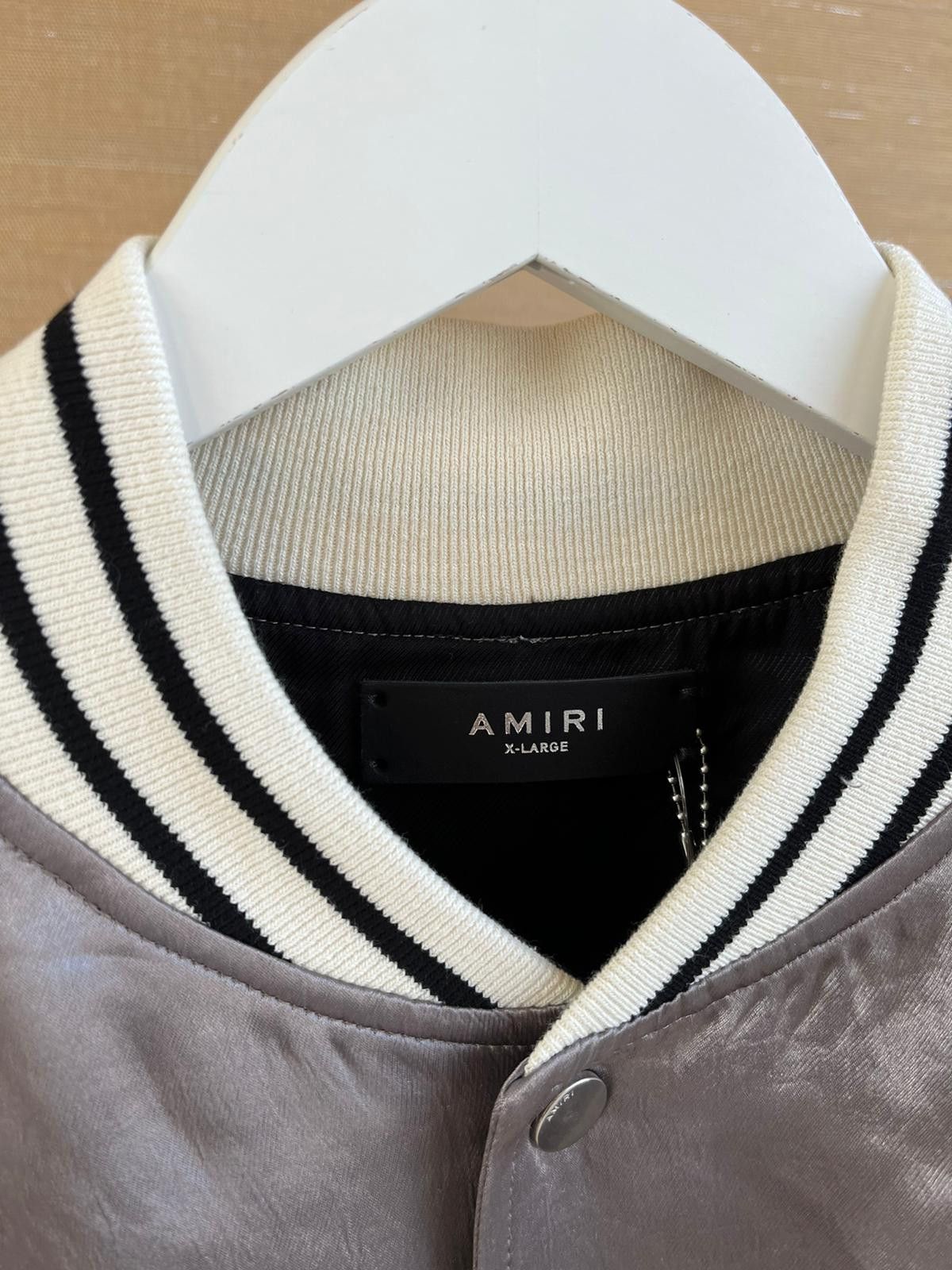 Amiri Embroidered Logo Souvenir Jacket in Sage Size US L / EU 52-54 / 3 - 8 Thumbnail