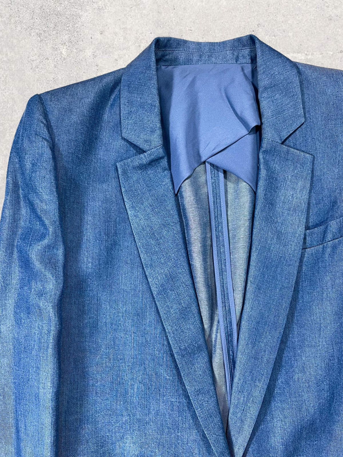 Acne Studios × Japanese Brand ACNE Blake Denim PSS12 Women's Button Blue Blazer / Jacket Size M / US 6-8 / IT 42-44 - 4 Thumbnail