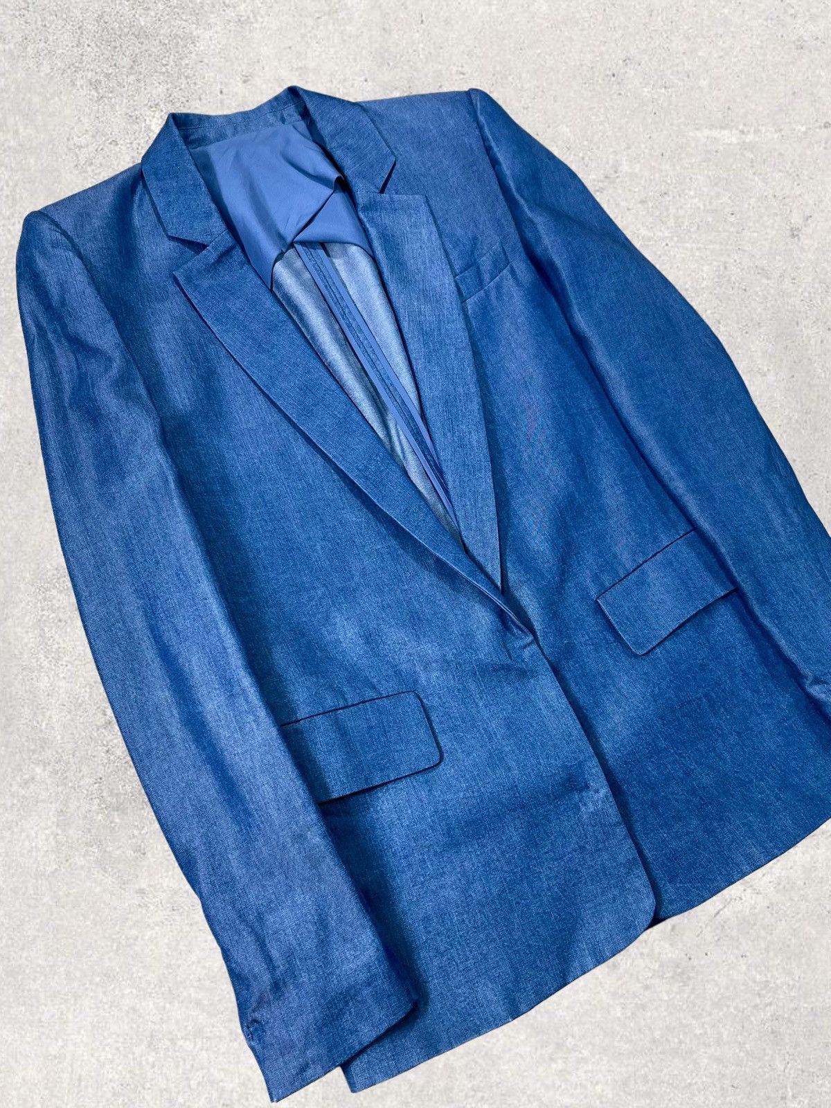 Acne Studios × Japanese Brand ACNE Blake Denim PSS12 Women's Button Blue Blazer / Jacket Size M / US 6-8 / IT 42-44 - 2 Thumbnail