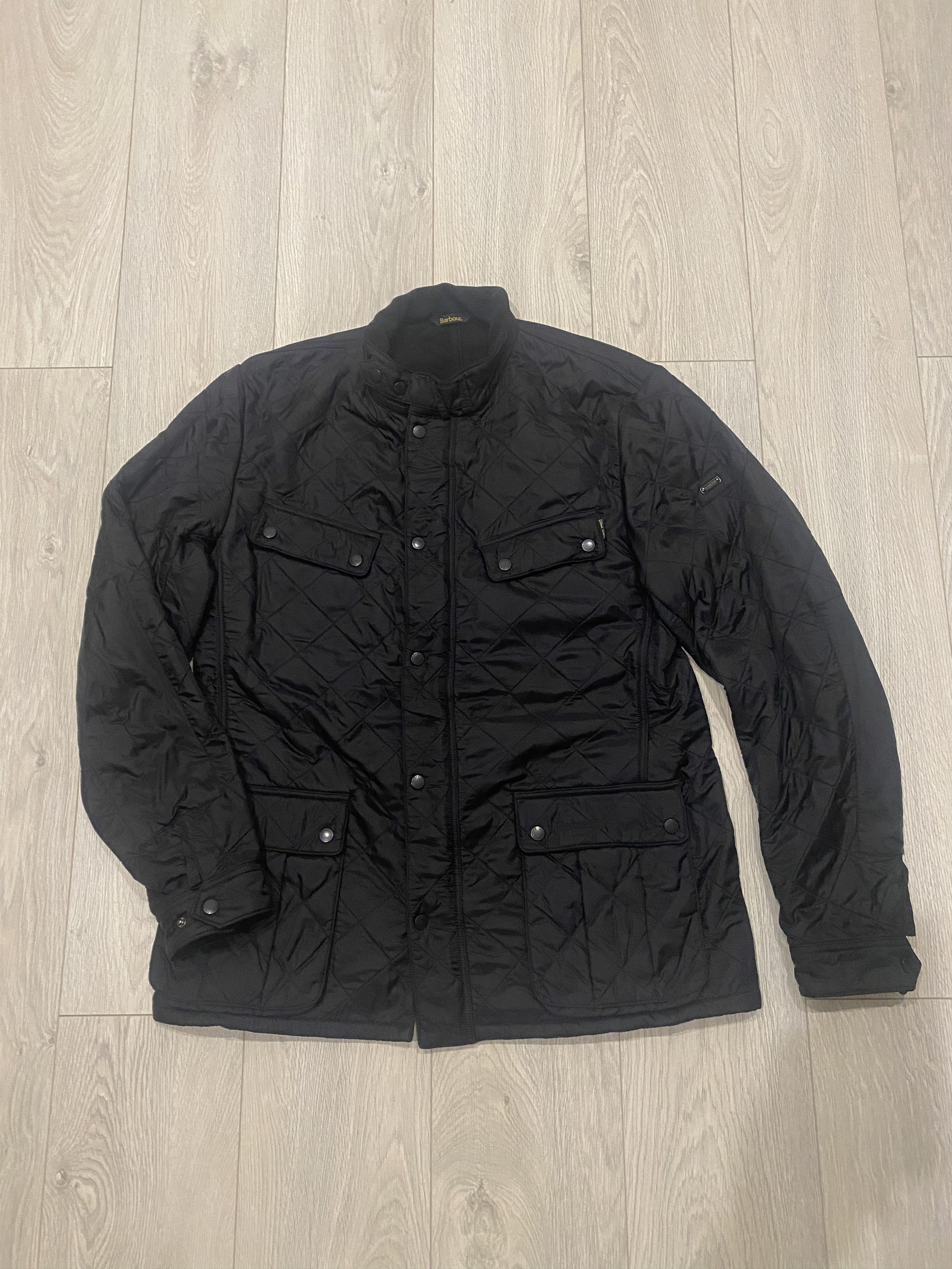 Image of Barbour International Ariel Polarquilt Jacket Size Xxl in Black, Men's