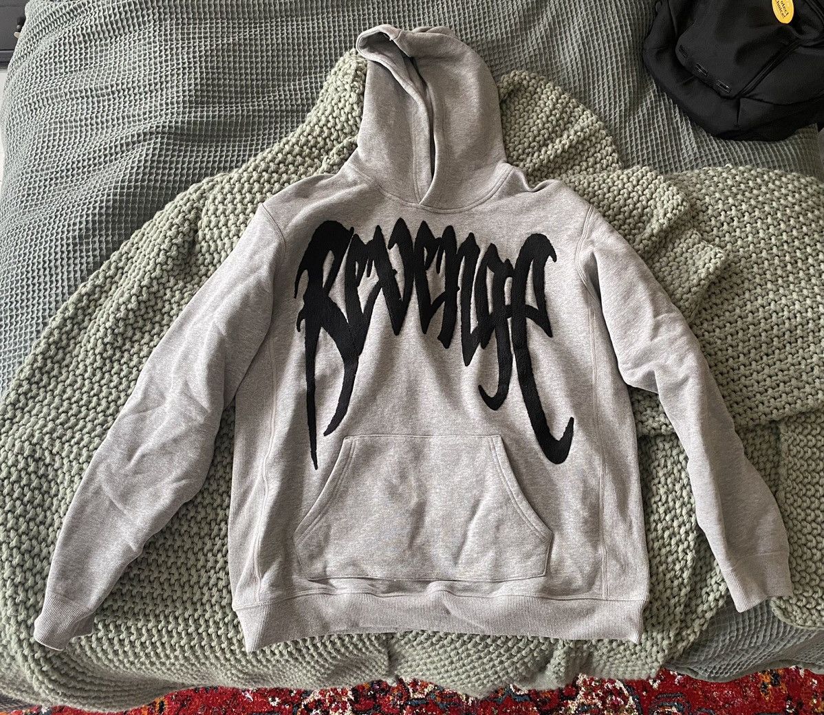 Revenge Chenille Black Patch Hoodie (READ DESC) online