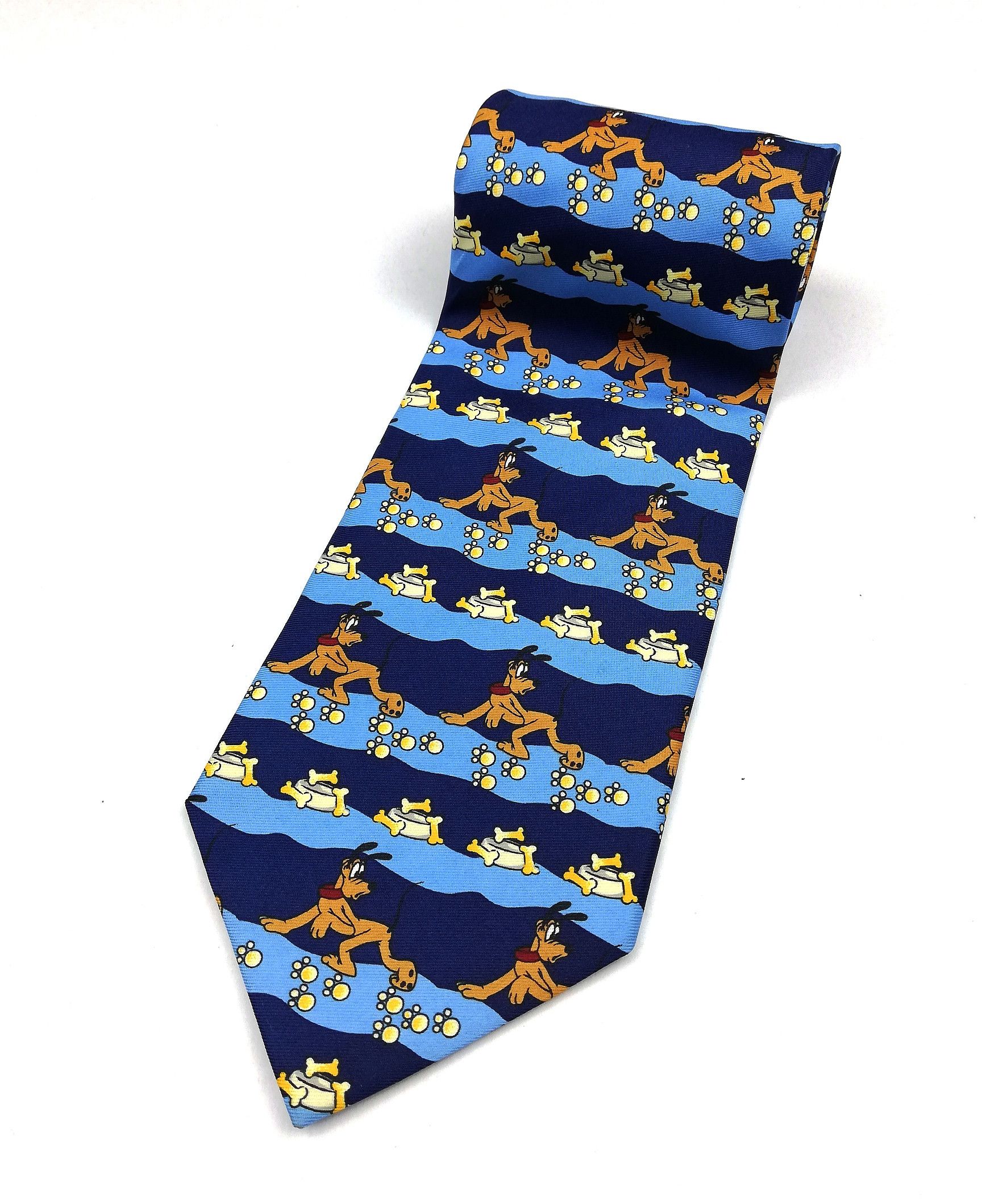 Cartoon Network × Disney × Mickey Mouse Pluto (Disney) Mickey Mouse Full Printed Neckties Fashion Size ONE SIZE - 1 Thumbnail