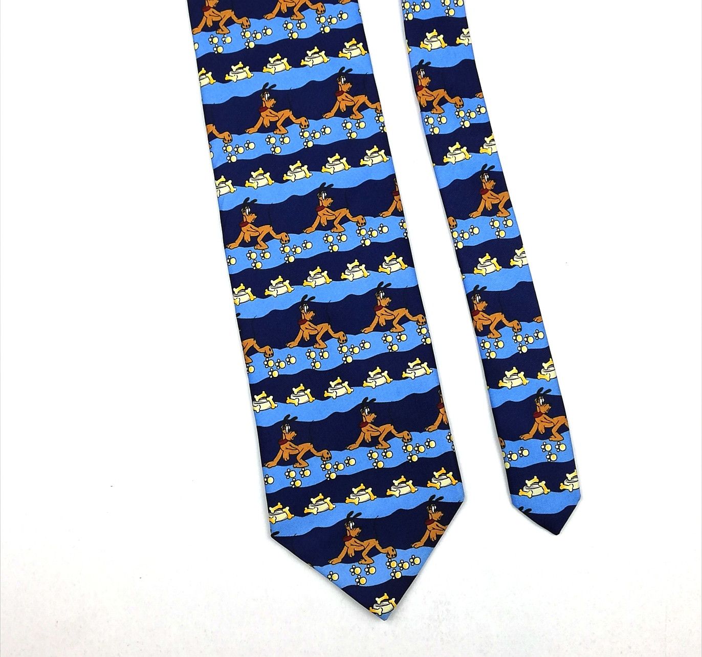 Cartoon Network × Disney × Mickey Mouse Pluto (Disney) Mickey Mouse Full Printed Neckties Fashion Size ONE SIZE - 7 Thumbnail
