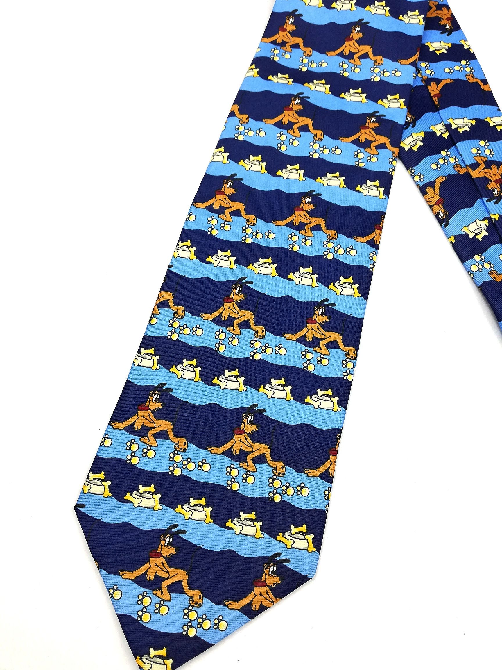 Cartoon Network × Disney × Mickey Mouse Pluto (Disney) Mickey Mouse Full Printed Neckties Fashion Size ONE SIZE - 8 Thumbnail