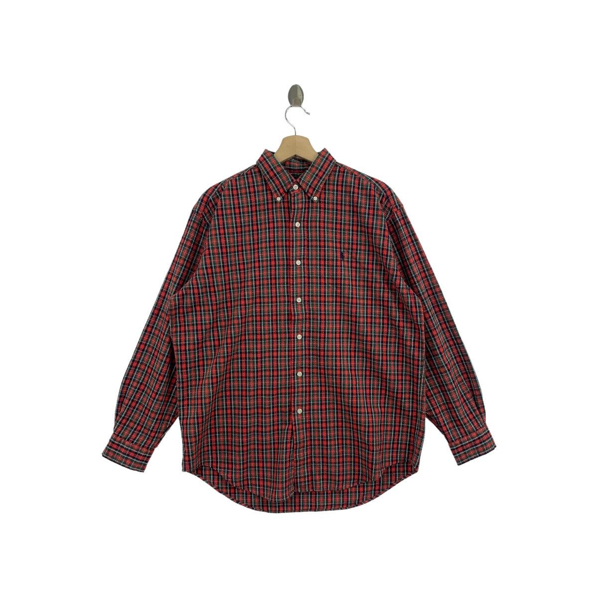 Rare!! POLO RALPH LAUREN plaid checkered long sleeve shirts