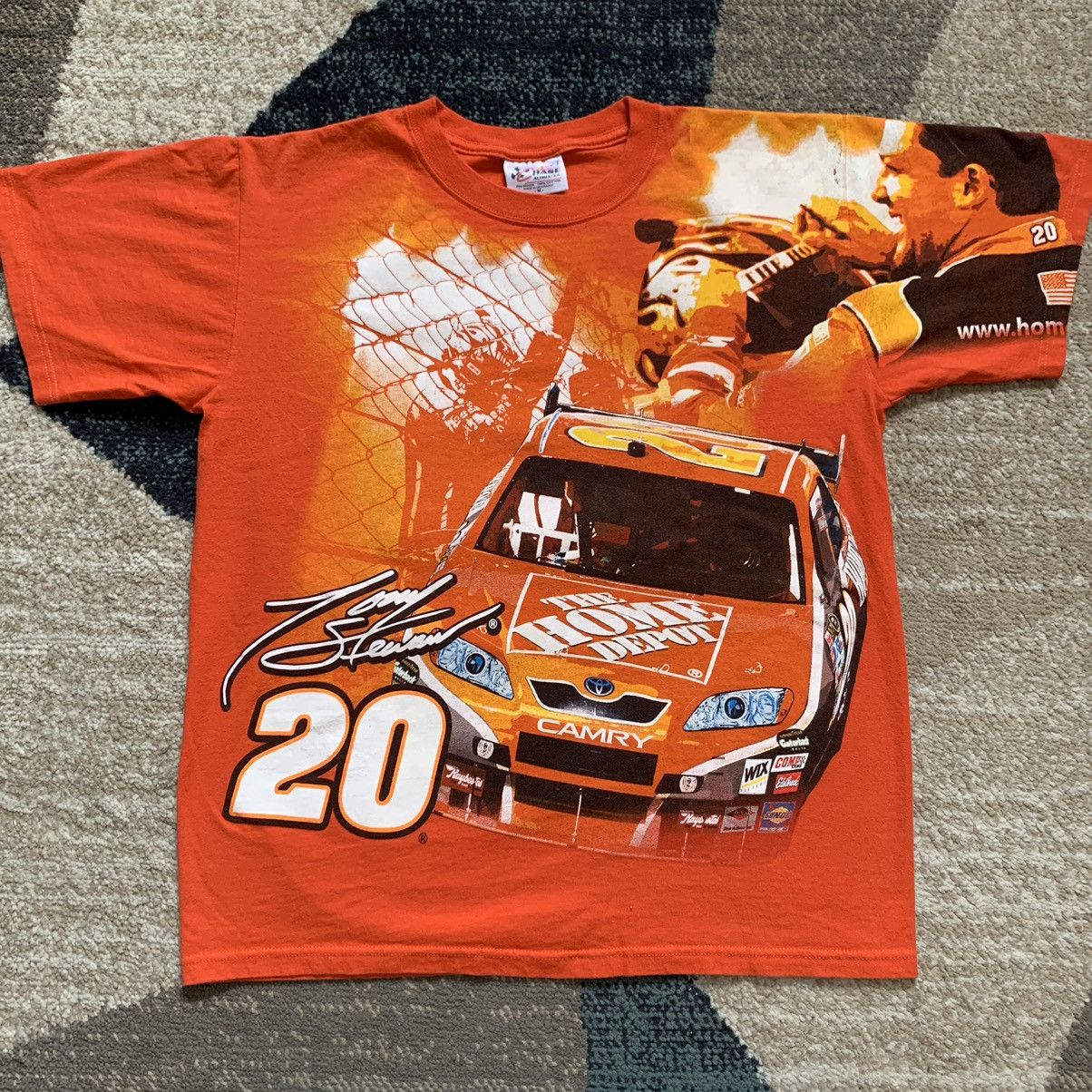 NASCAR × Vintage Vtg 00s Tony Stewart NASCAR AOP Graphic Tee Medium 20 Size US M / EU 48-50 / 2 - 1 Thumbnail